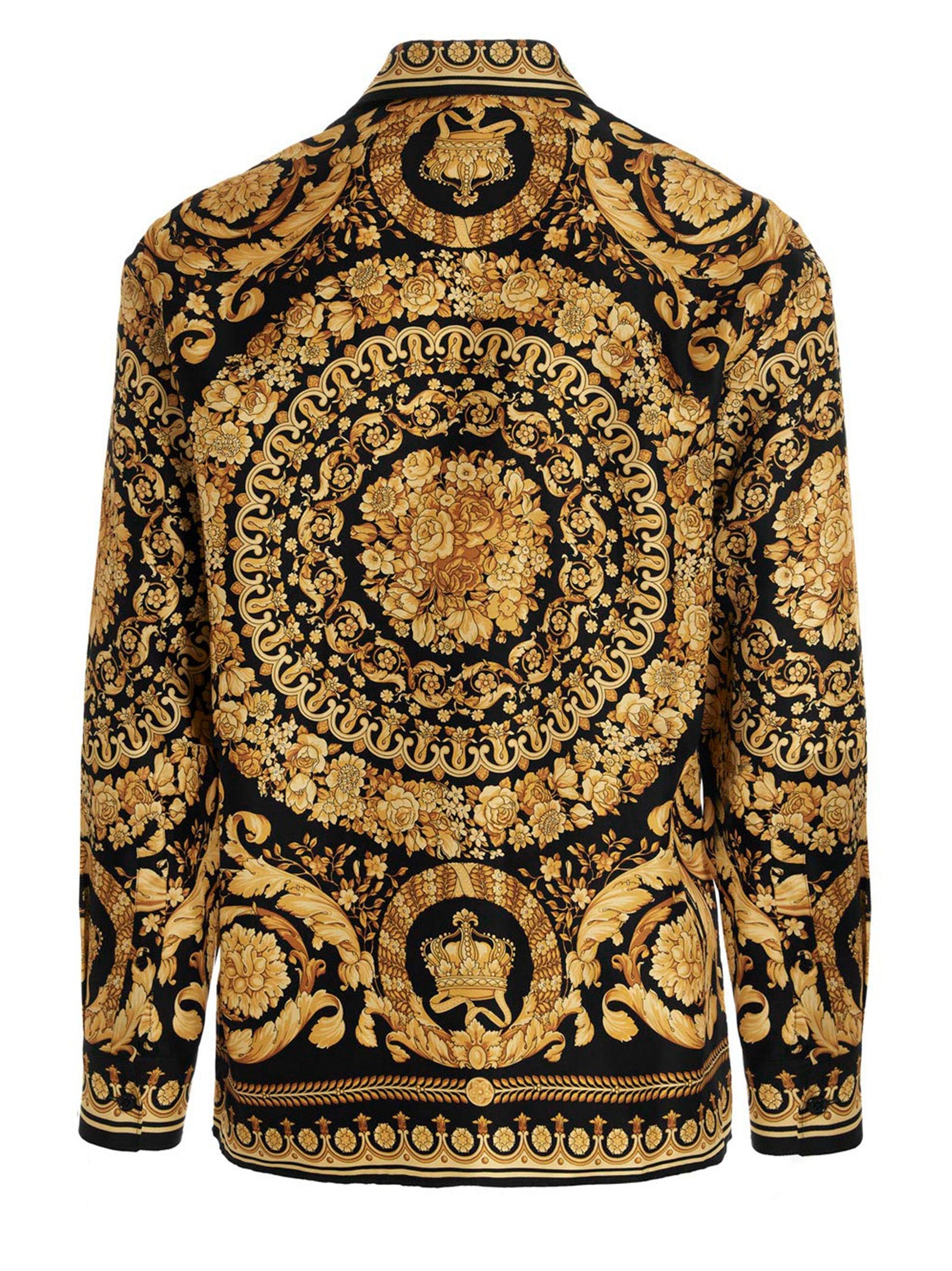 Versace Gold Silk Blouse