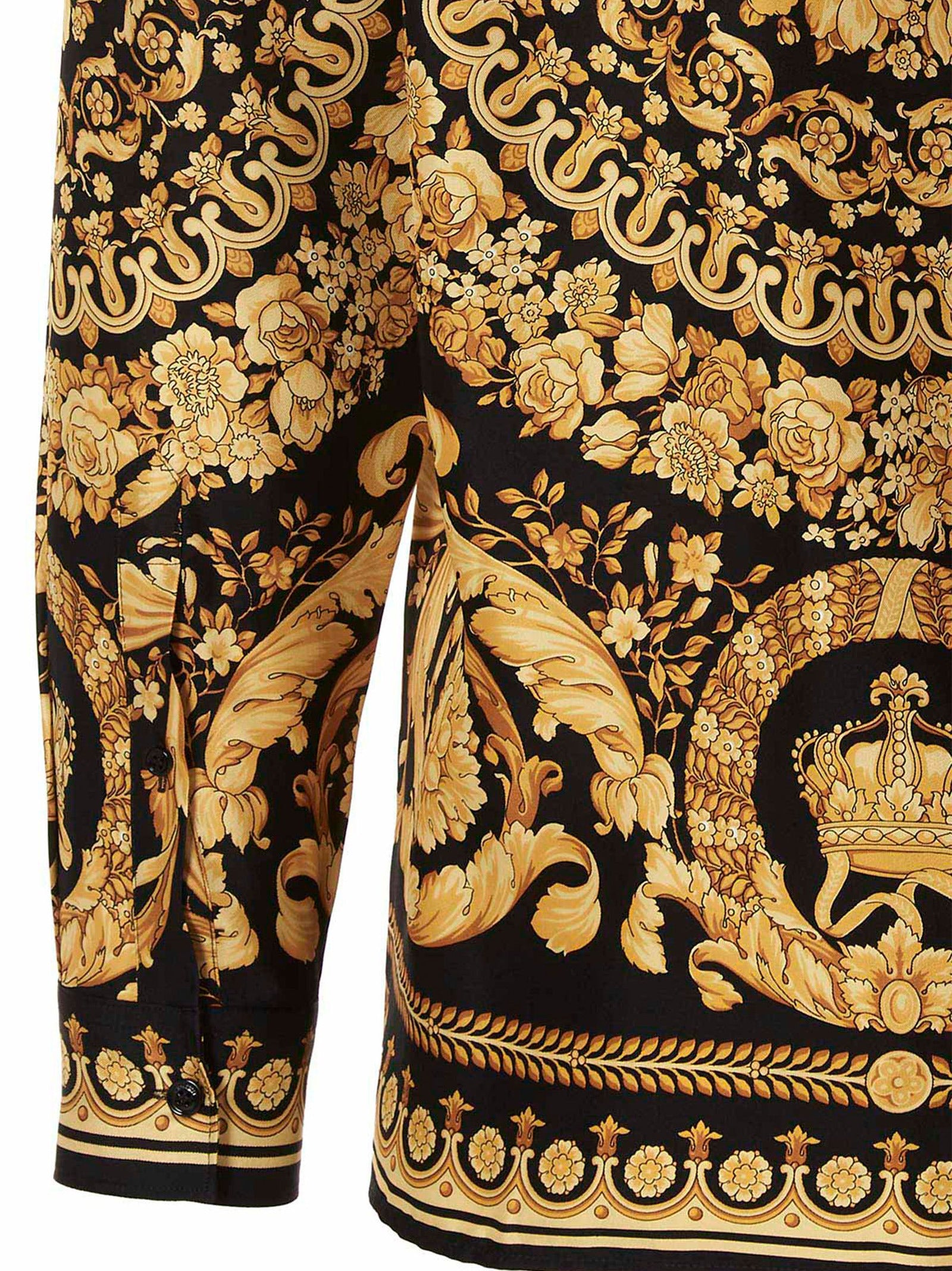 Versace Gold Silk Blouse