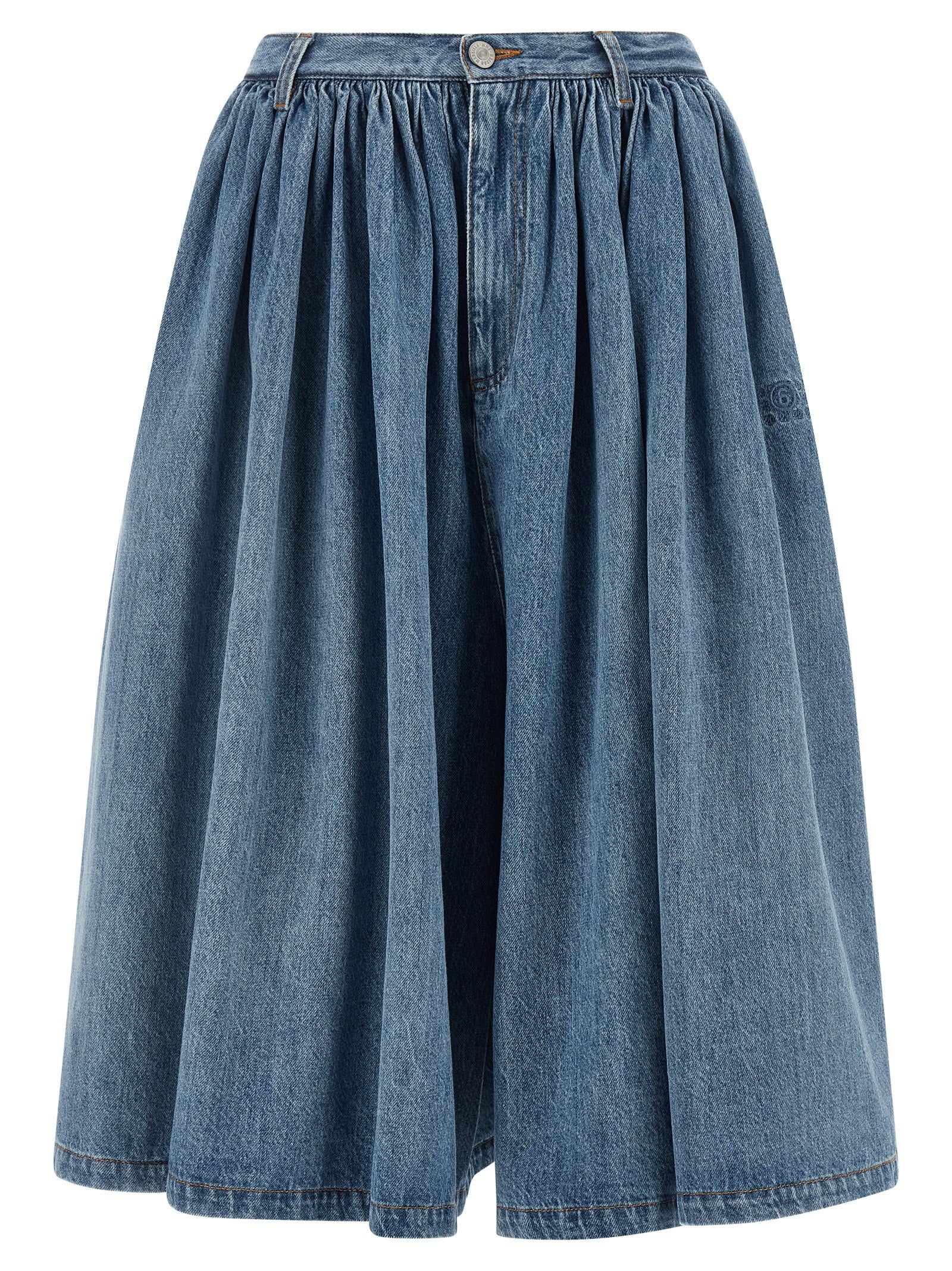 MM6 Maison Margiela Blue Cotton Bermuda Shorts