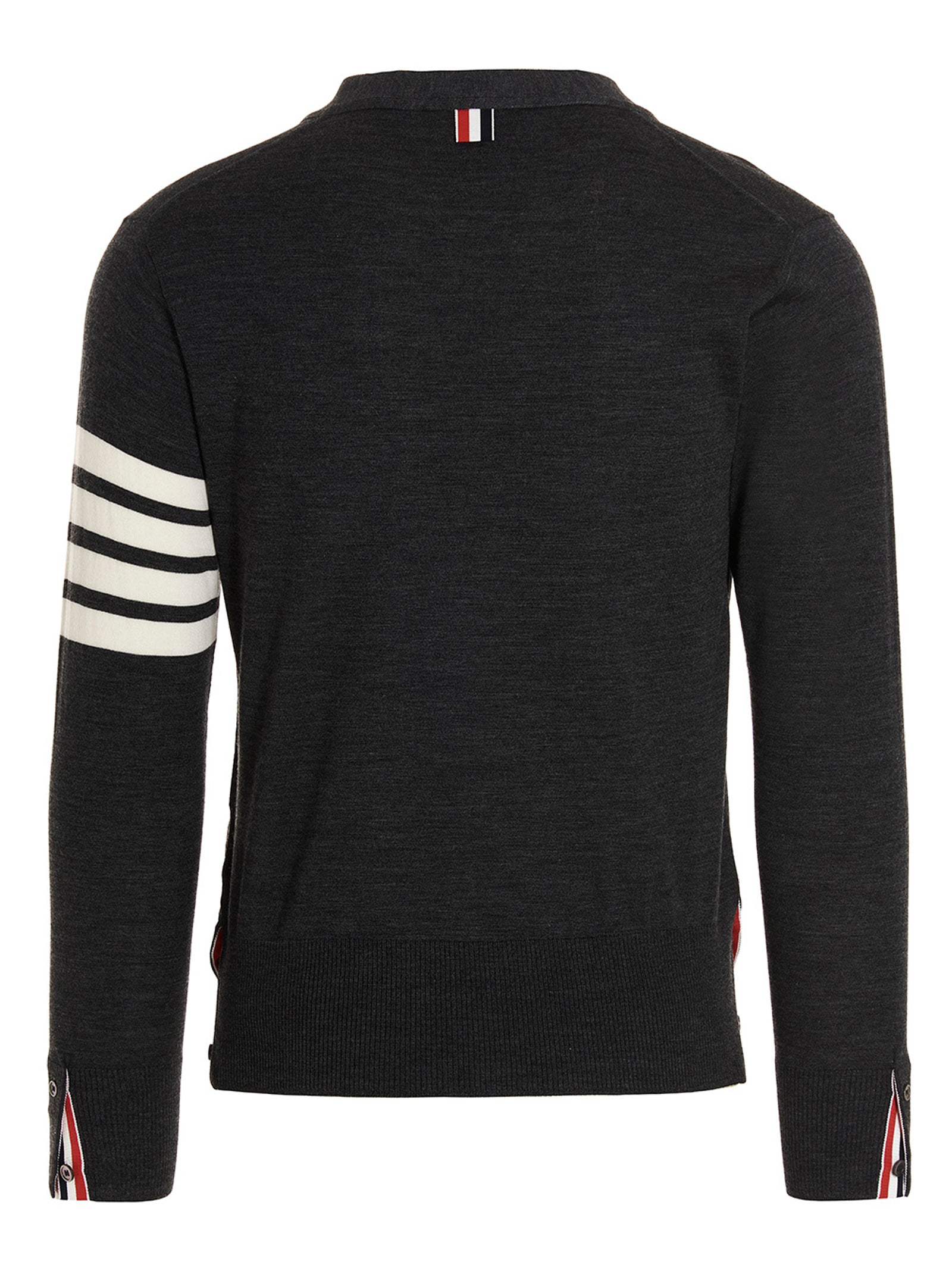 Thom Browne Gray Merino Wool Cardigan