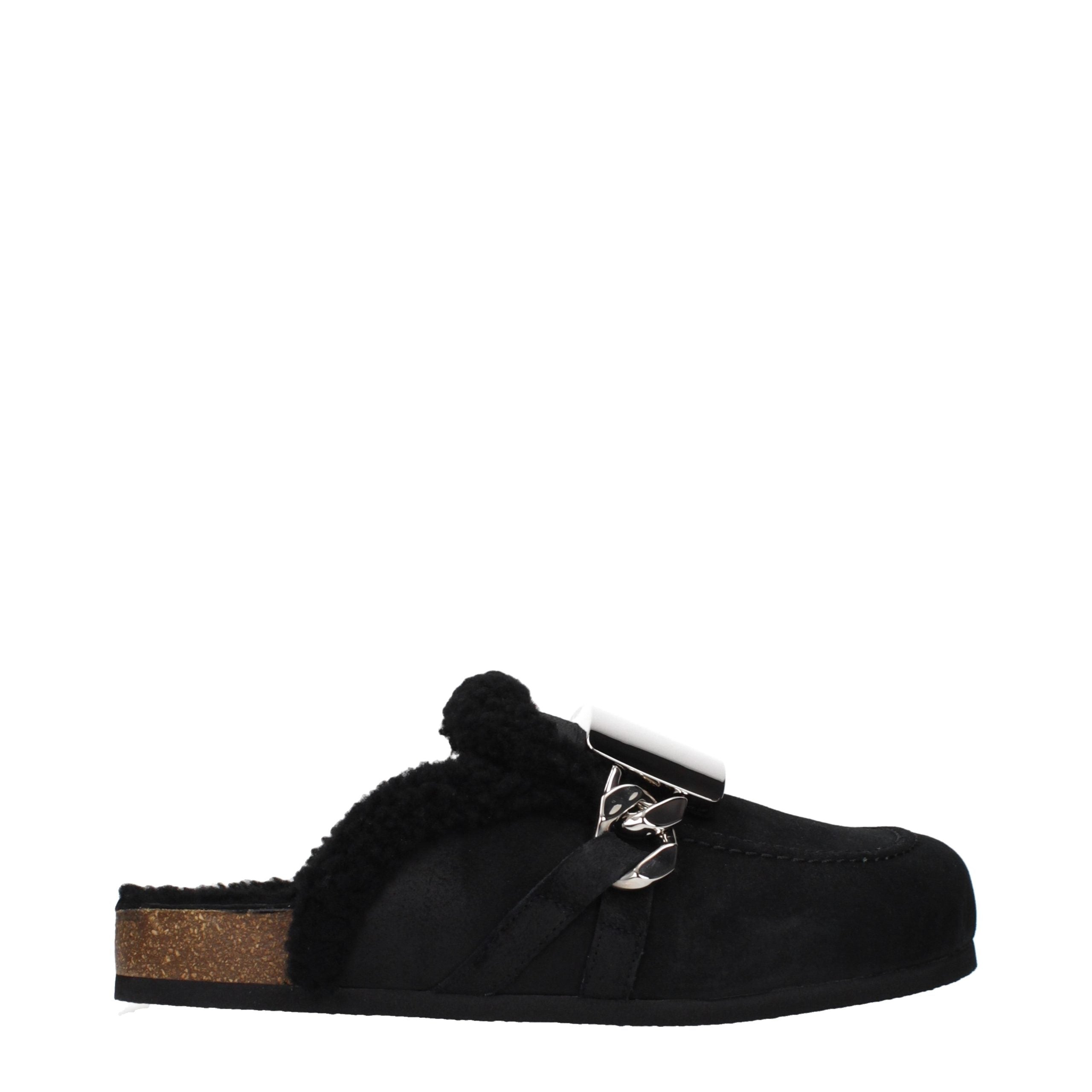 J.W.Anderson Black Leather Slippers