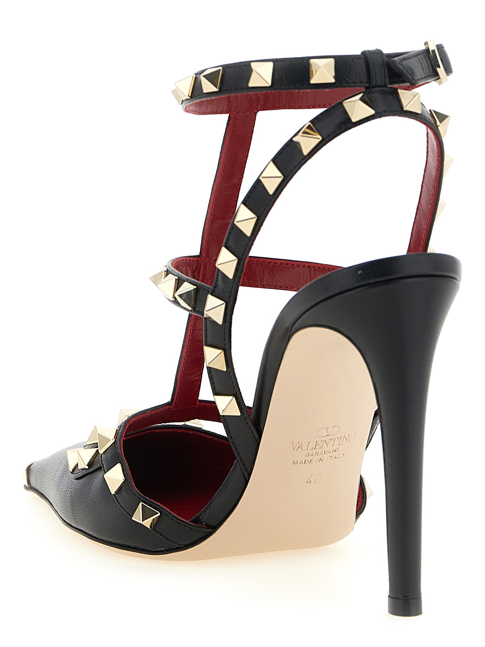 Valentino Garavani Black Calfskin High Heel Pumps