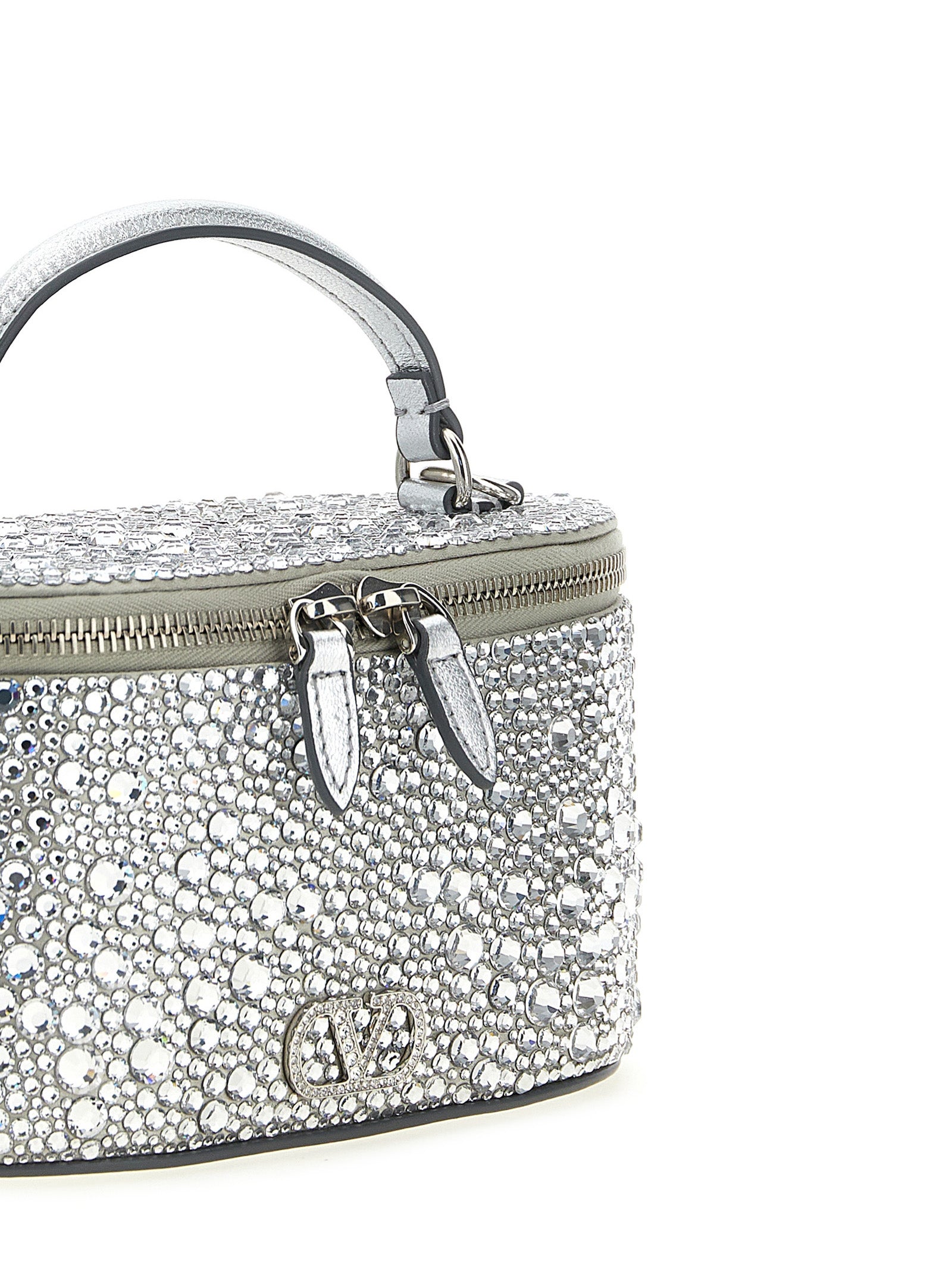 Valentino Garavani Silver Viscose Handbag