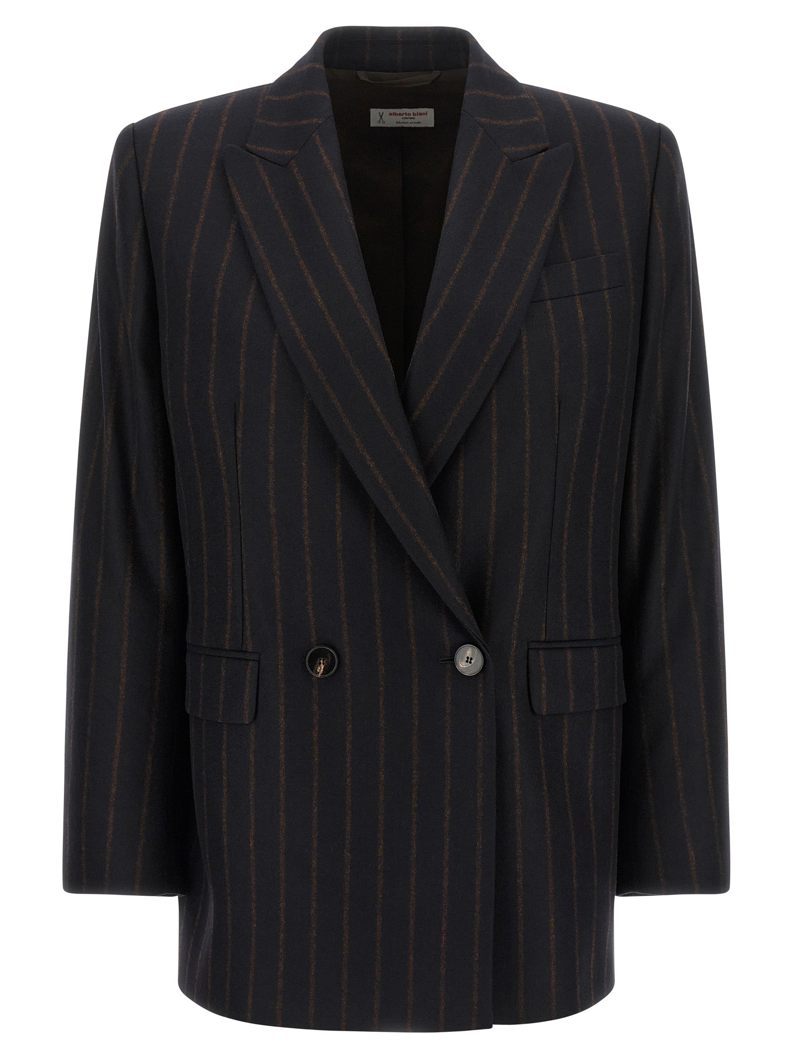 Alberto Biani Blue Wool Blazer