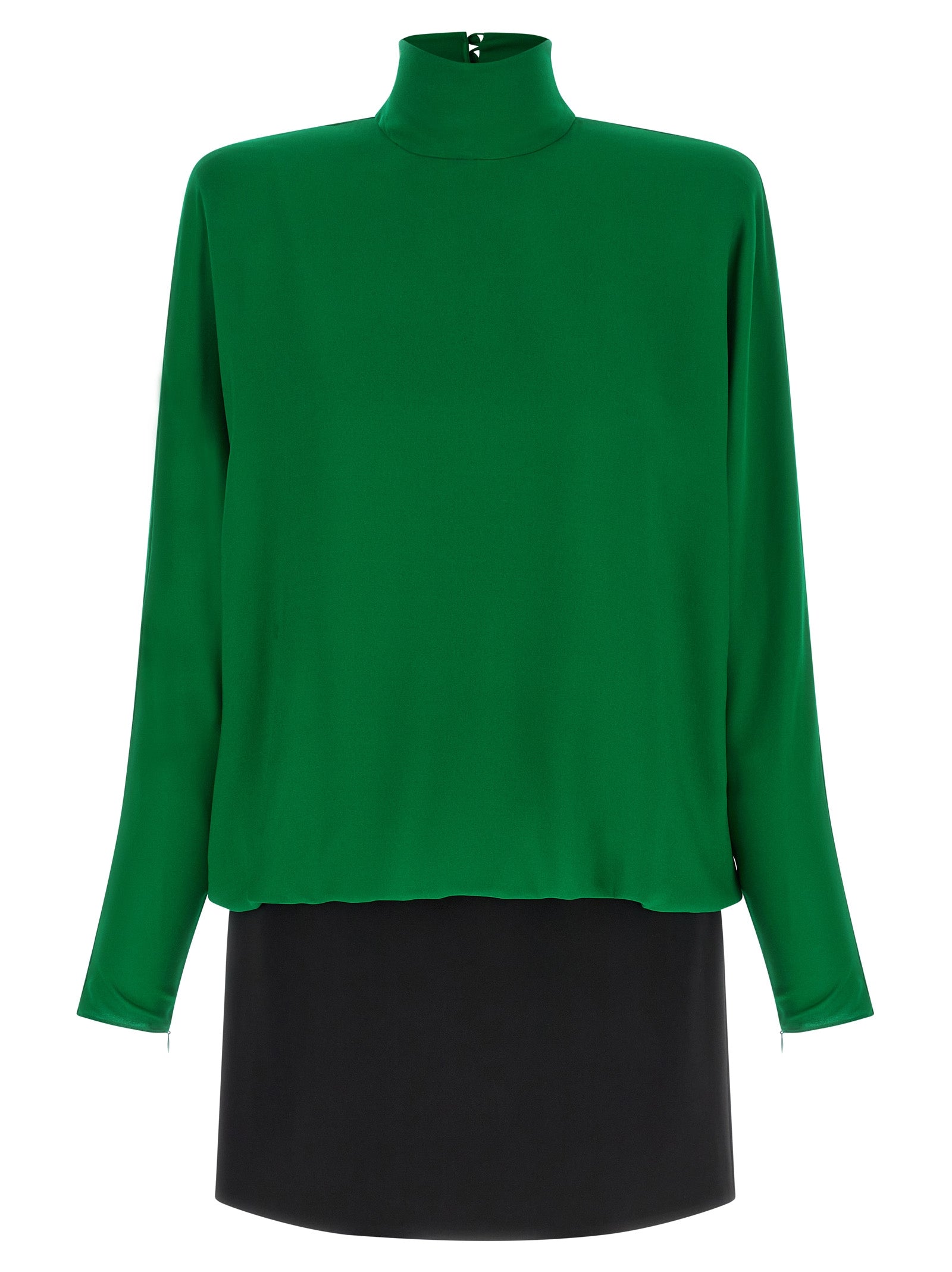 Valentino Garavani Bicolor Silk Short Dress