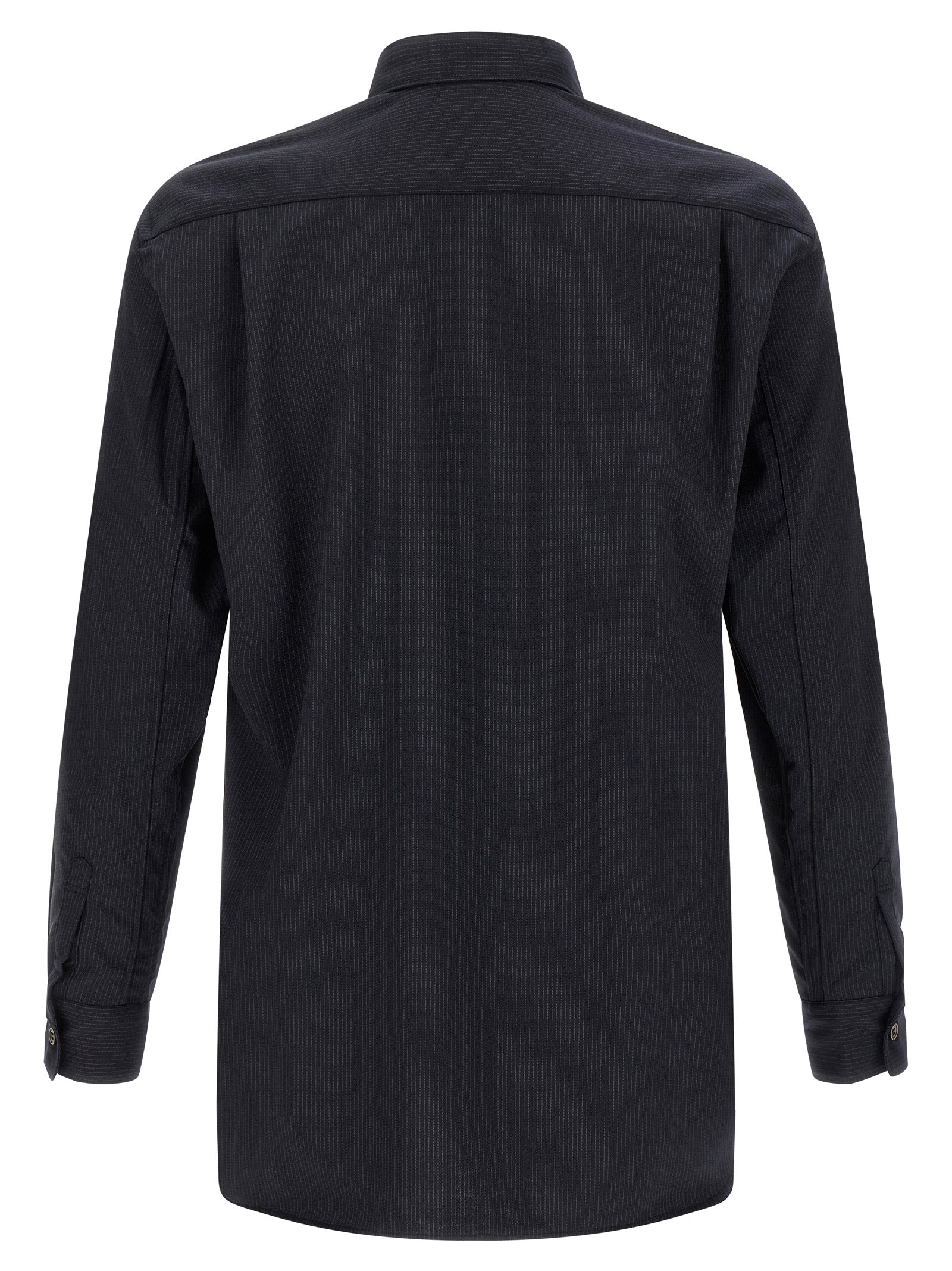 Comme Des Garçons Blue Polyester Blouse