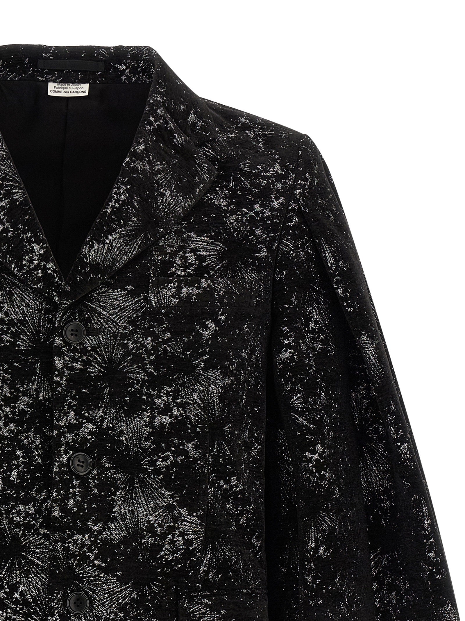 Comme Des Garçons Black Polyester Blazer