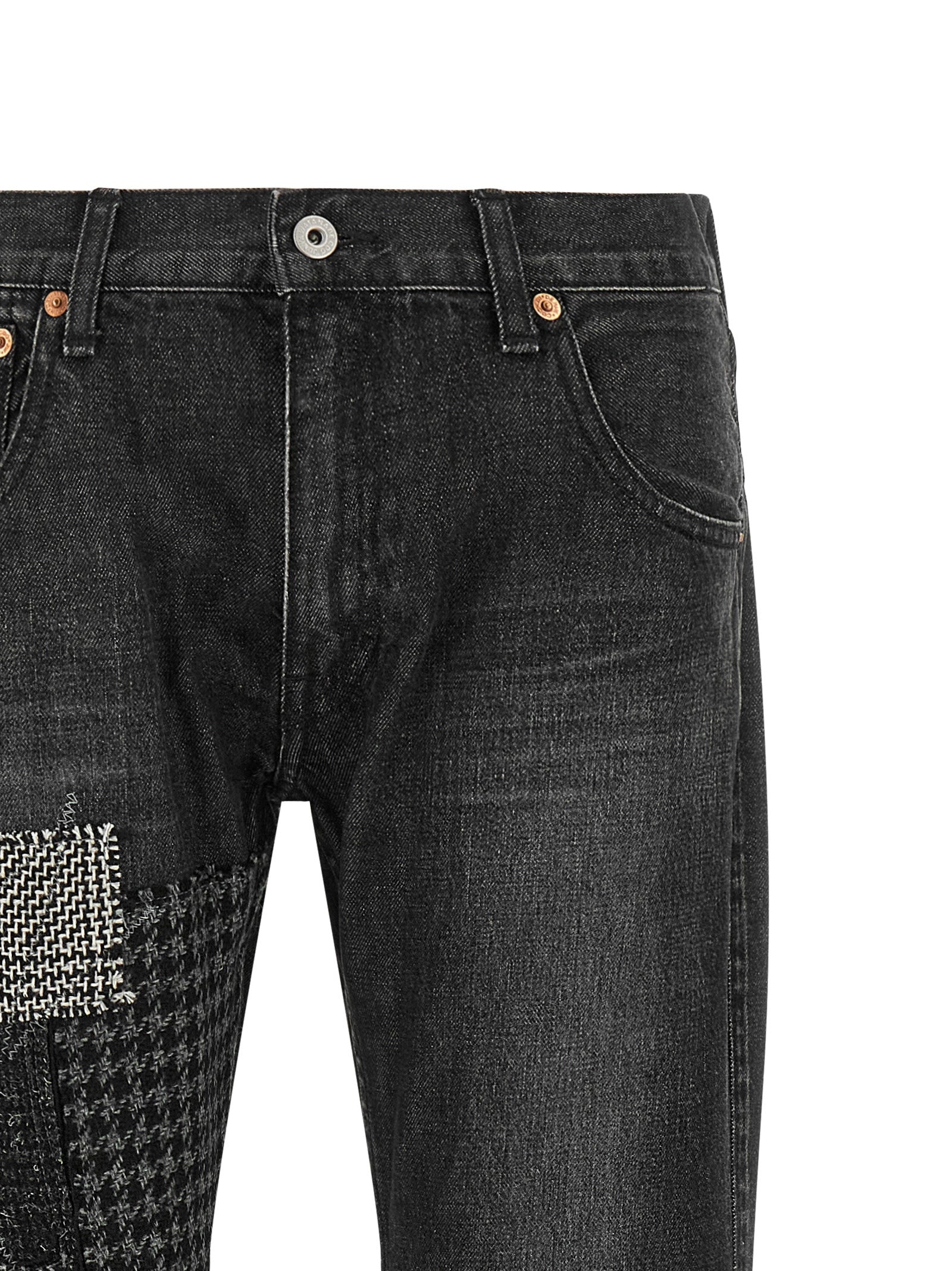 Junya Watanabe Black Cotton Flared Jeans