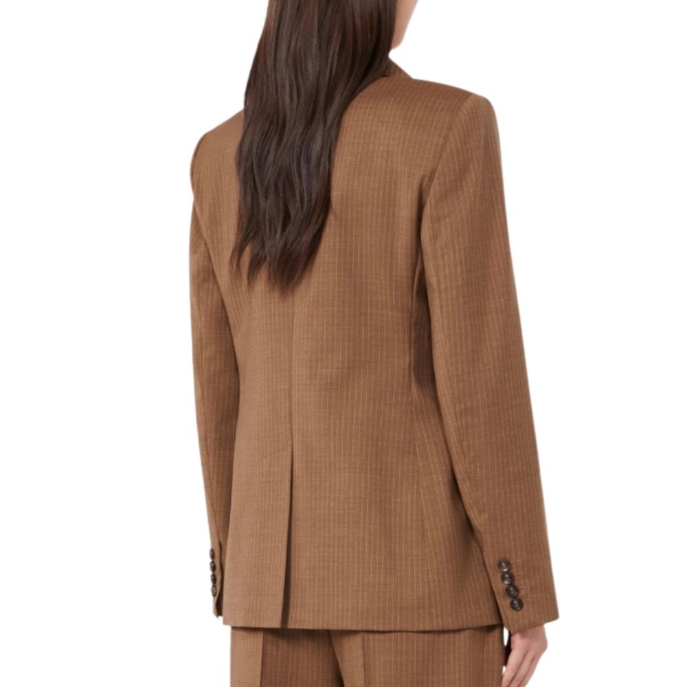 Max Mara Brown Virgin Wool Blazer