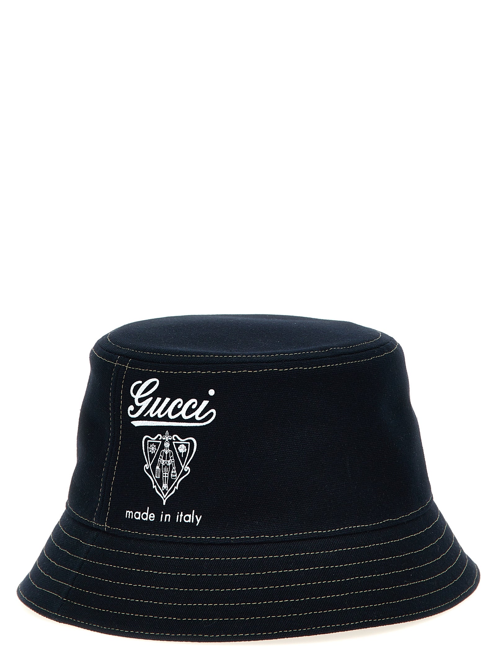 Gucci Blue Cotton Bucket Hat