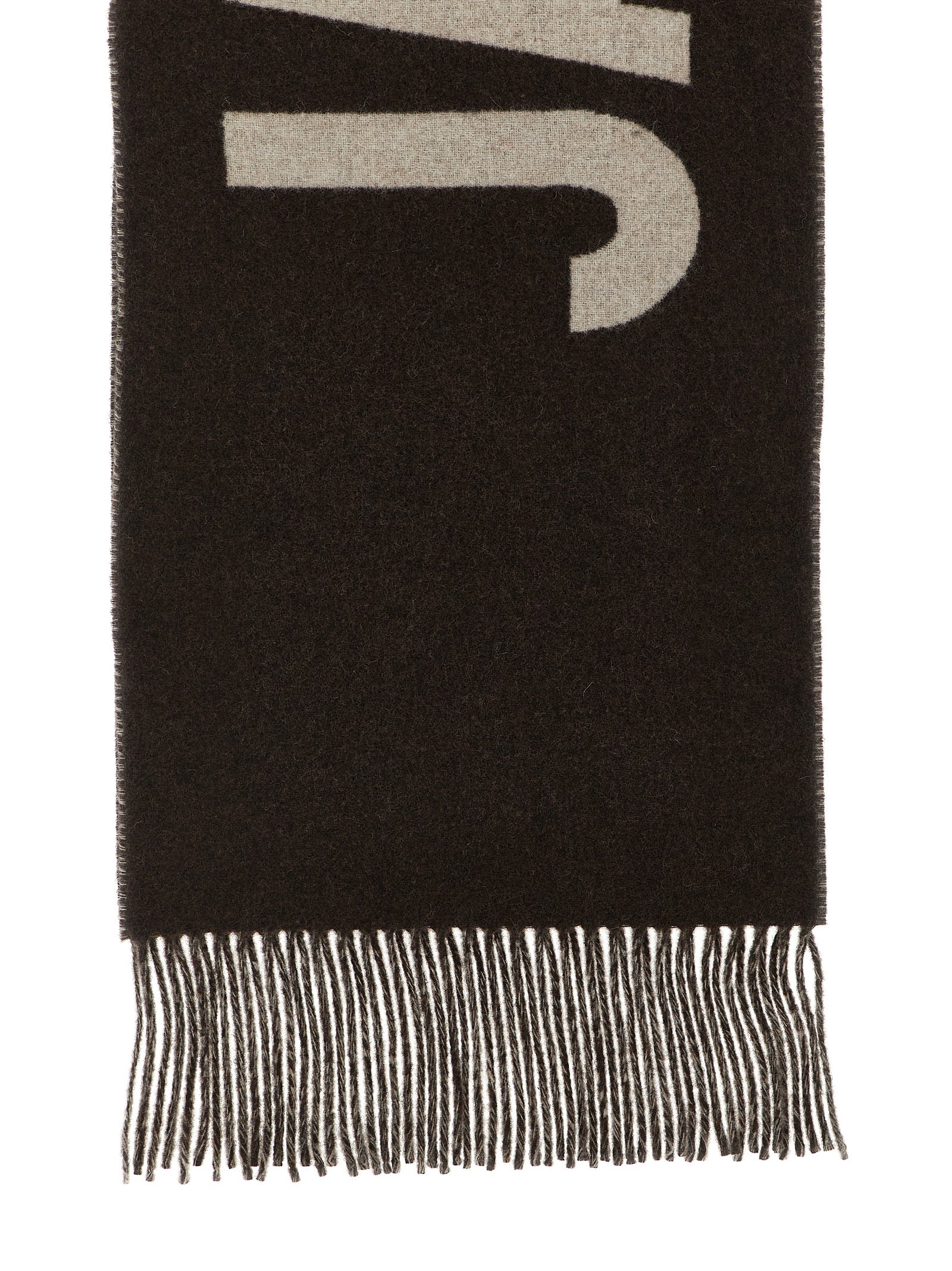 Jacquemus Brown Wool Foulard