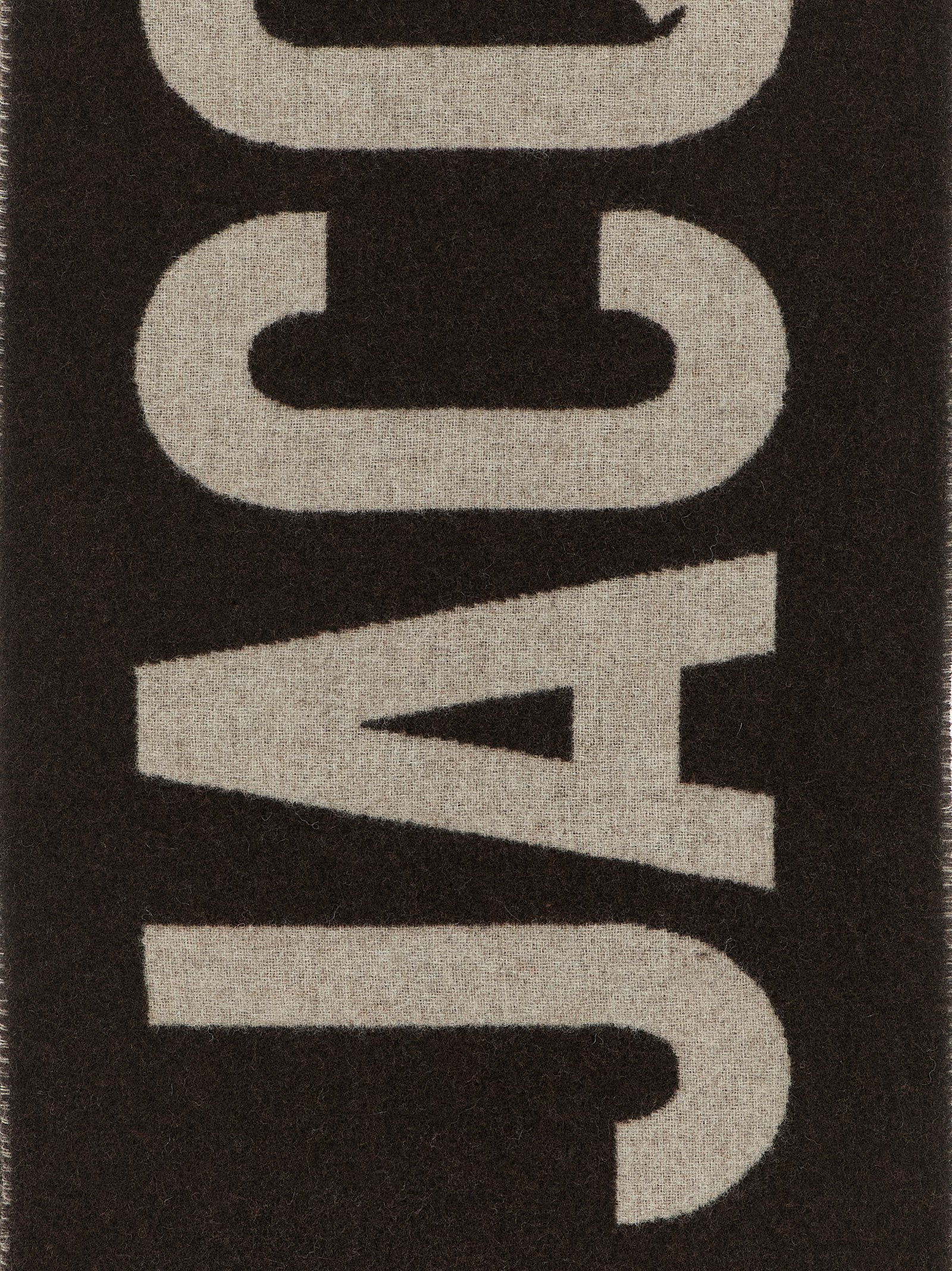 Jacquemus Brown Wool Foulard