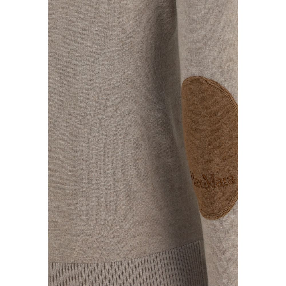 'S Max Mara Beige Wool Oves Aries Turtleneck