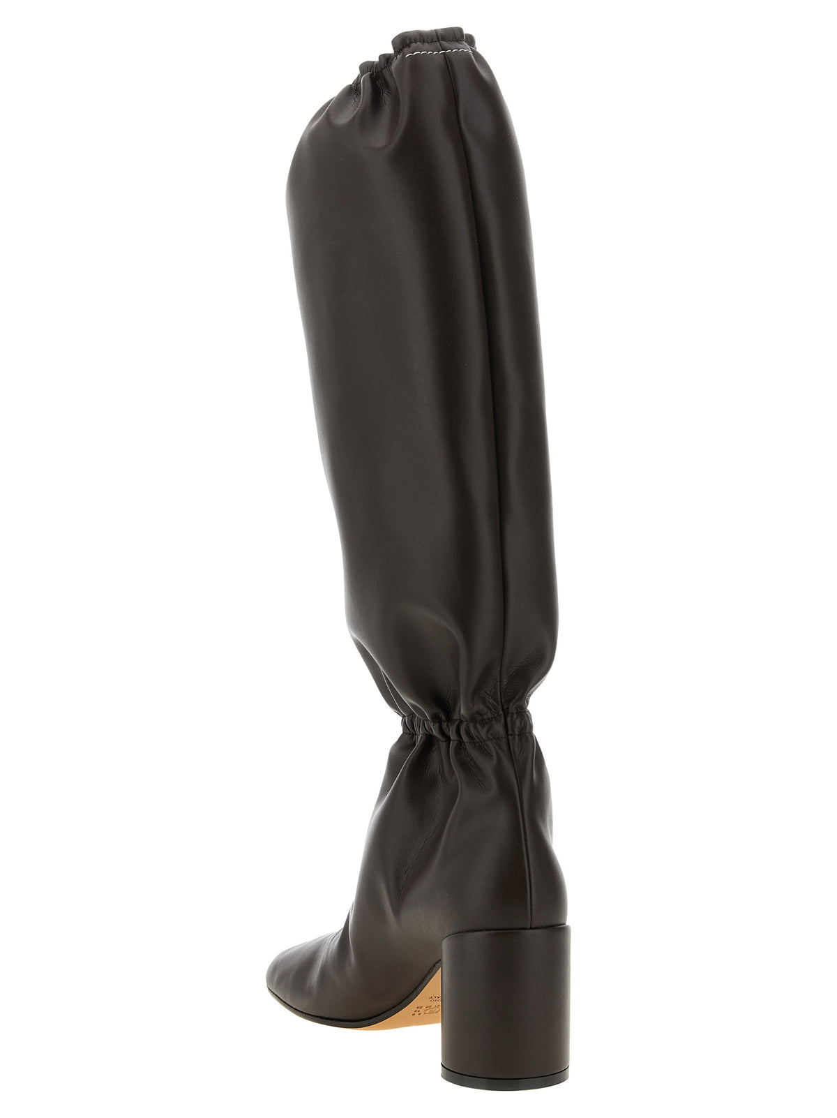 MM6 Maison Margiela Brown Polyethylene Over The Knee