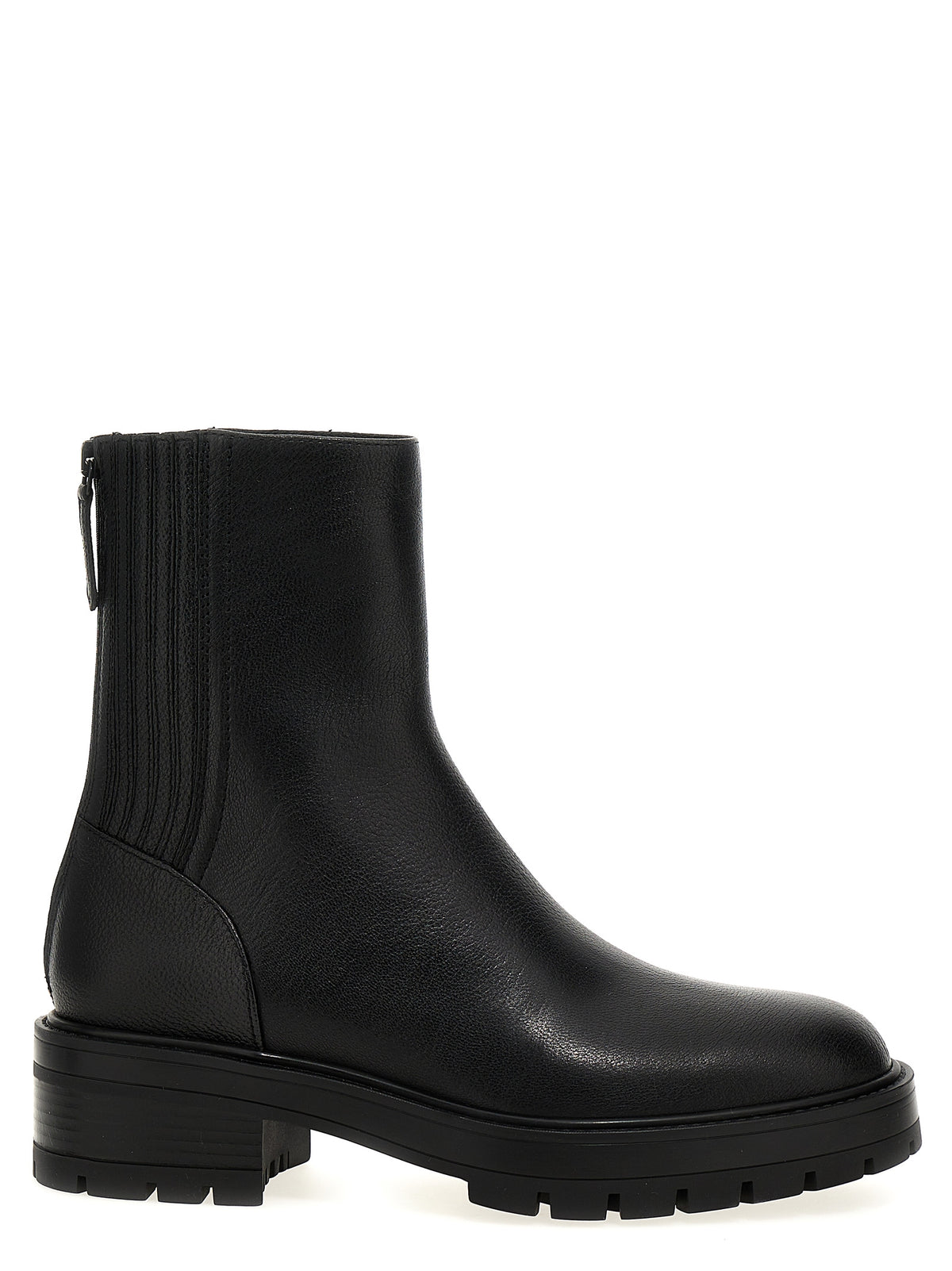 Aquazzura Black Calfskin Ankle Boots