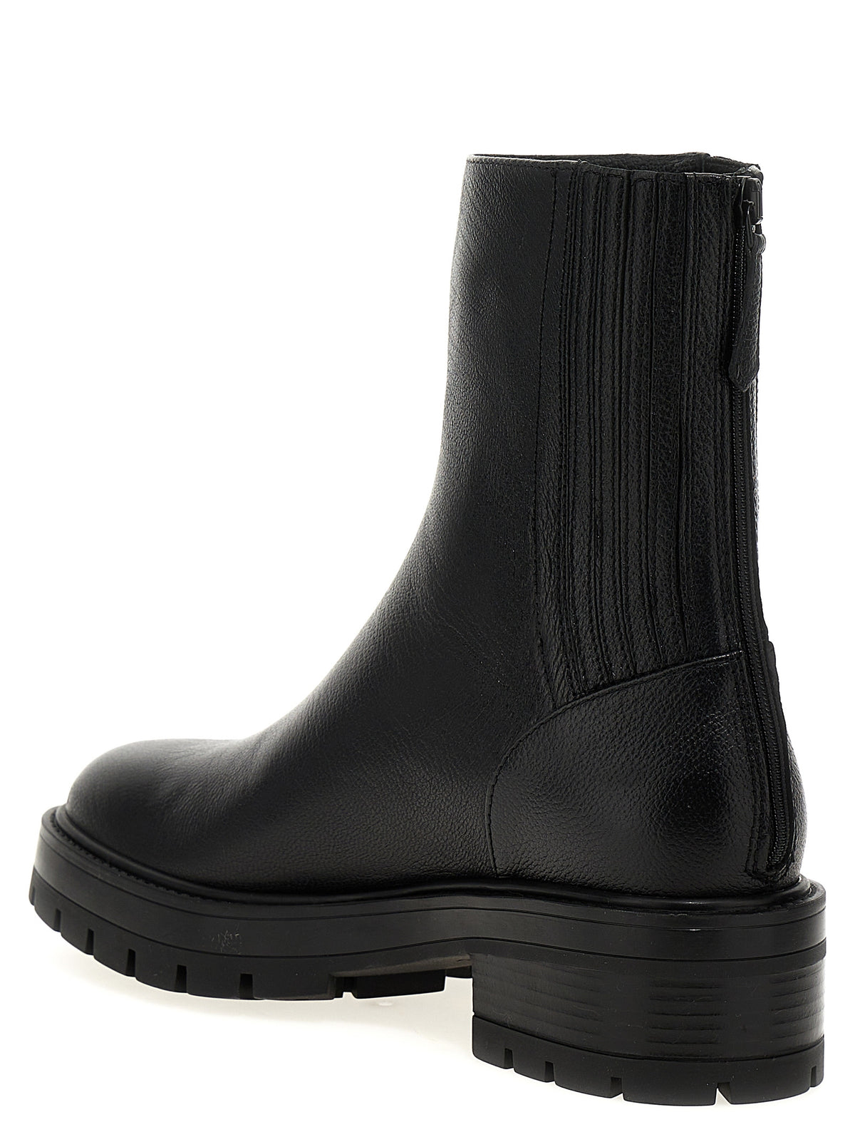Aquazzura Black Calfskin Ankle Boots