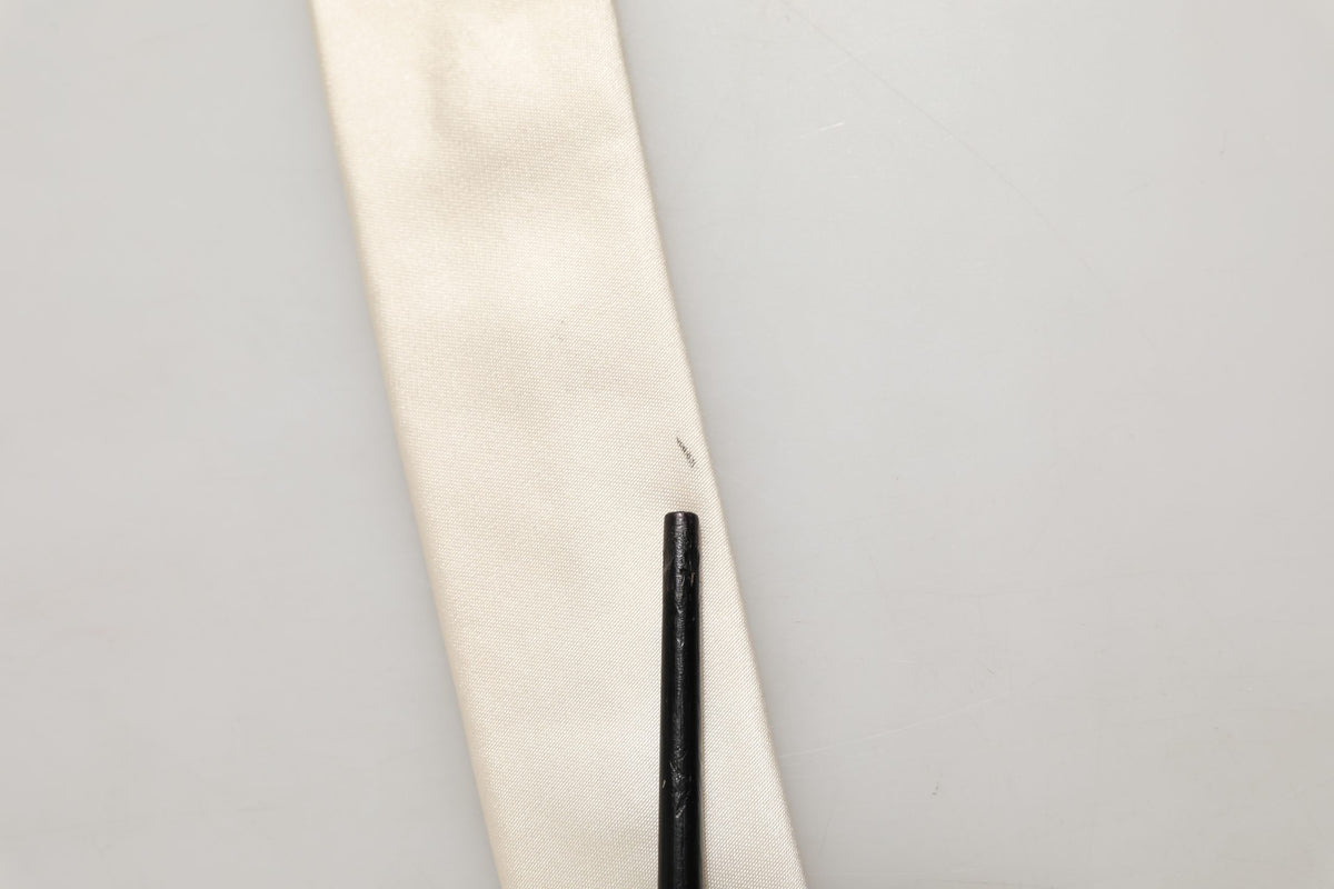 Dolce & Gabbana White Silk Floral Graphic Adjustable Tied Men Necktie Tie