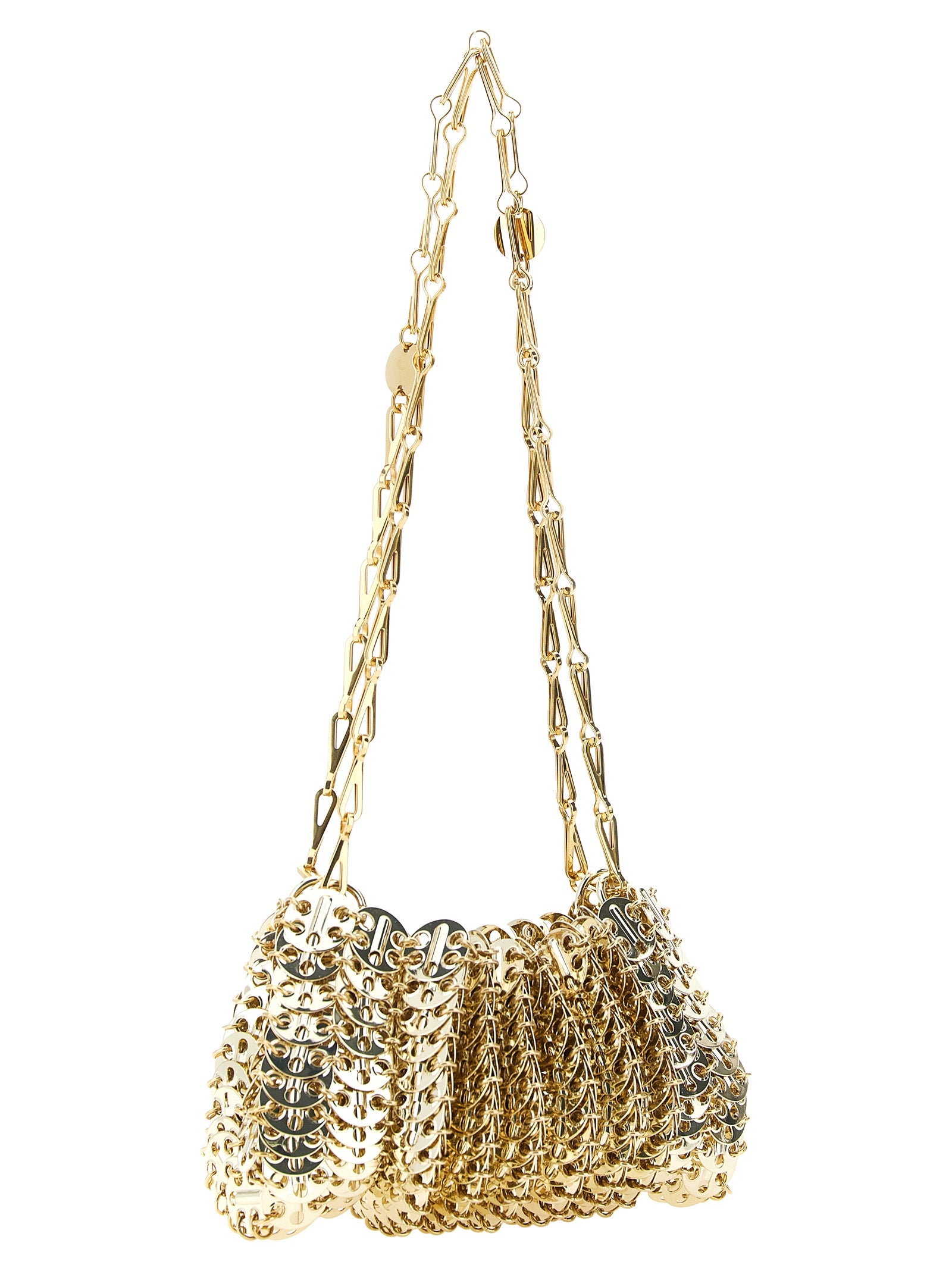 Paco Rabanne Gold Stainless Steel Shoulder Bag