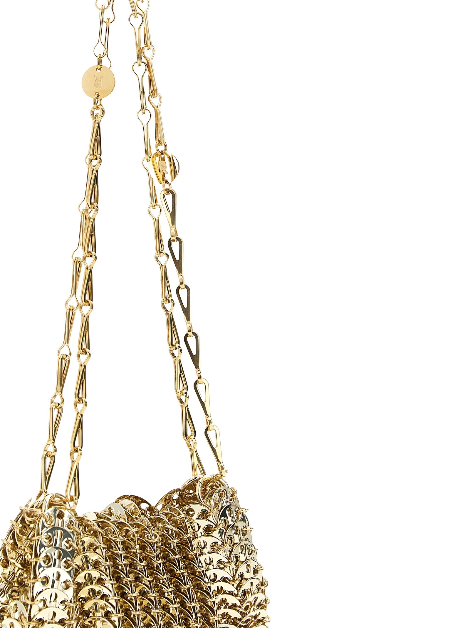 Paco Rabanne Gold Stainless Steel Shoulder Bag