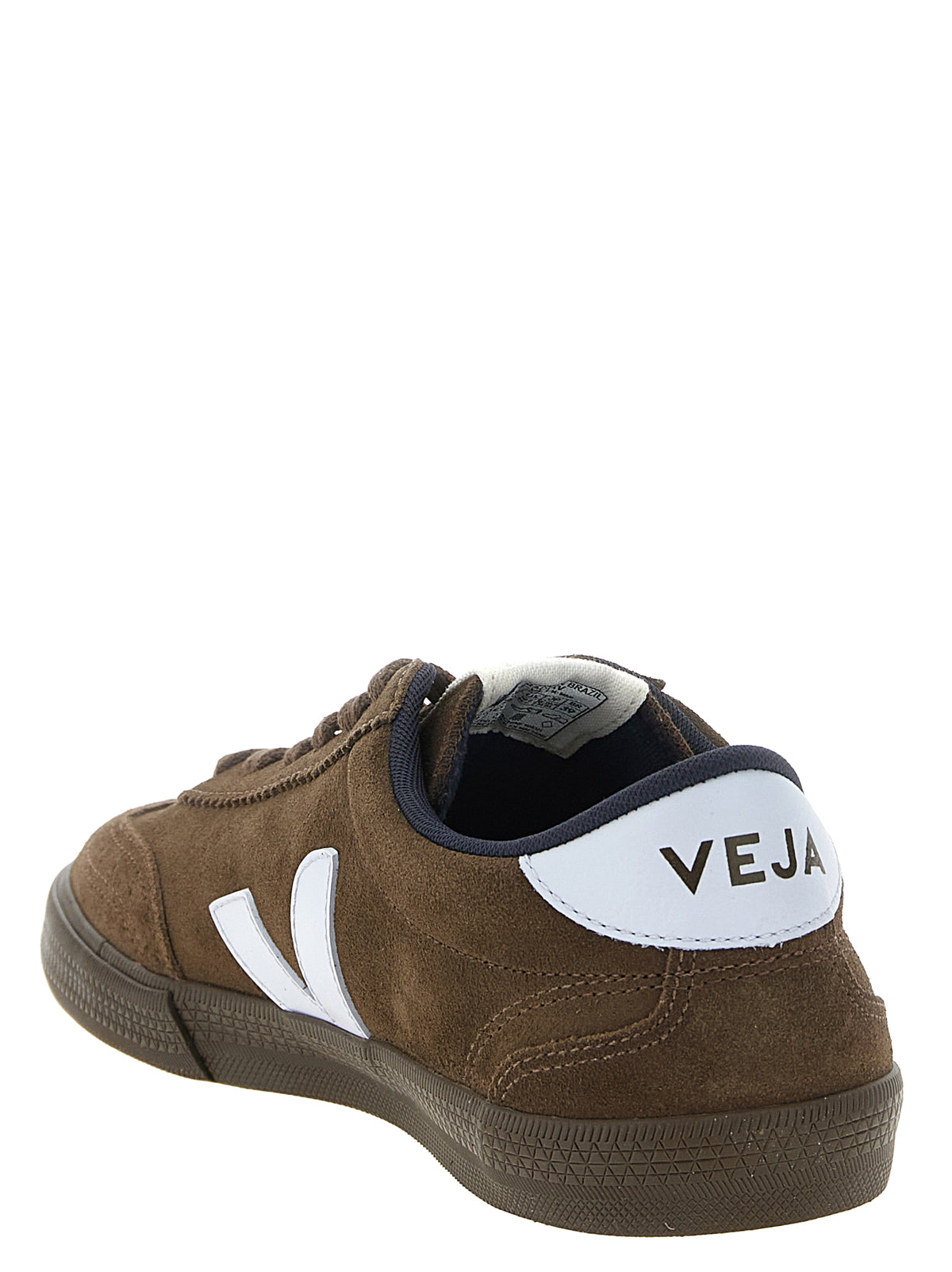 Veja Brown Calfskin Athletic Sneakers