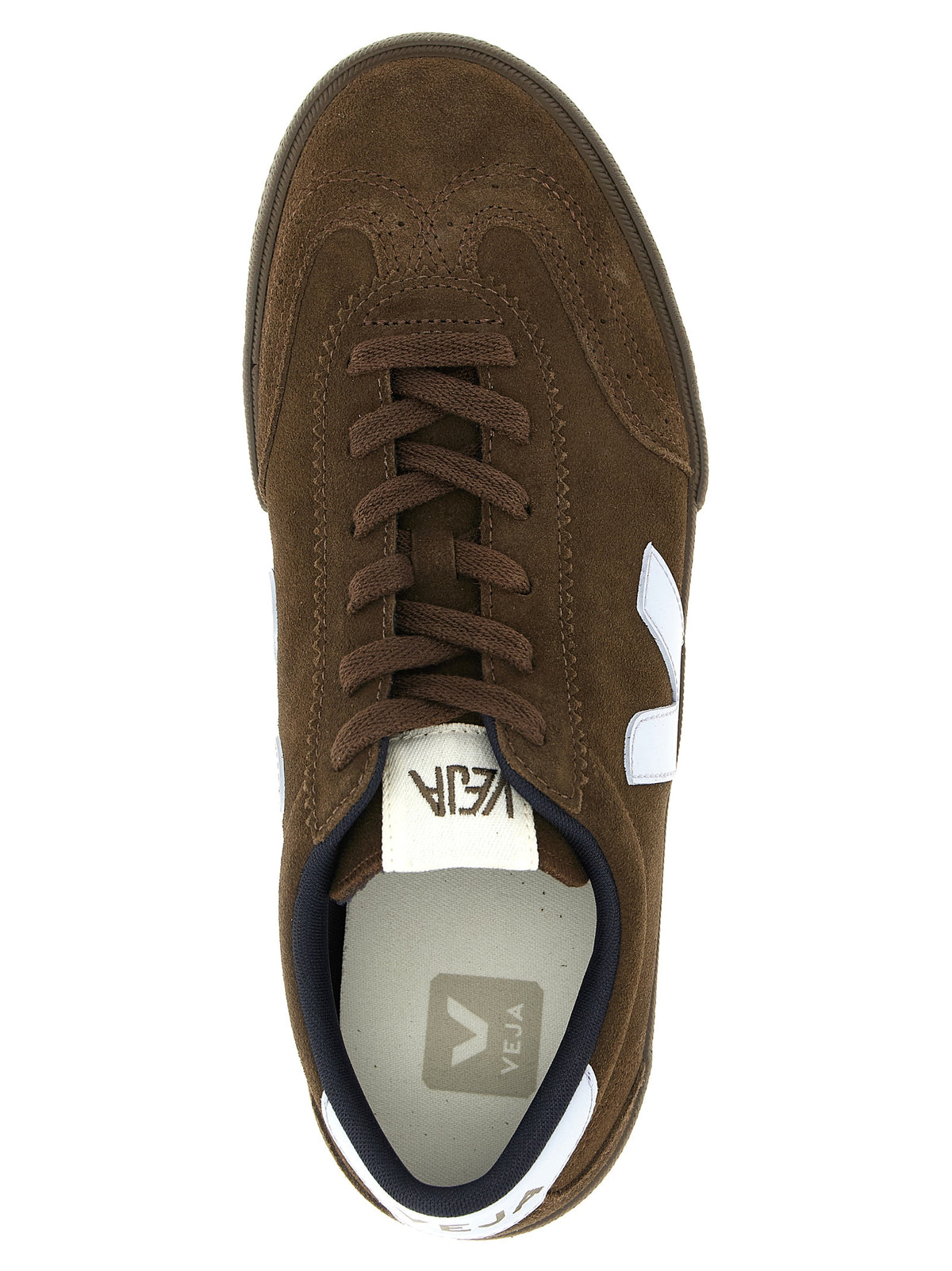 Veja Brown Calfskin Athletic Sneakers