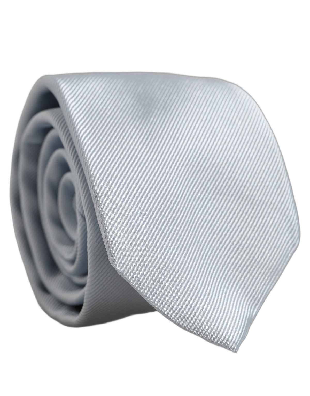Dolce & Gabbana Men Light Blue Silk Classic Adjustable Tied Necktie Tie