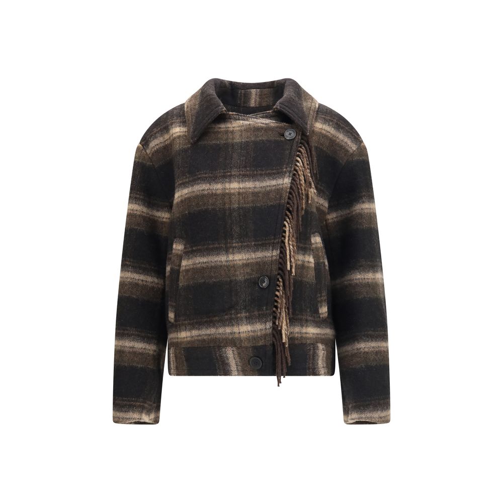 Isabel Marant Étoile Black Wool Oves Aries Coat