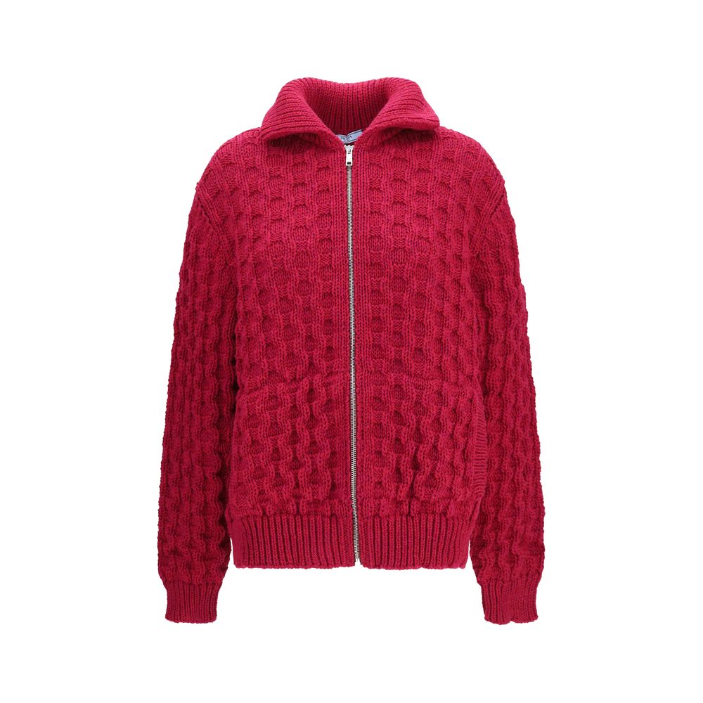 Prada Multicolor Wool Oves Aries Cardigan