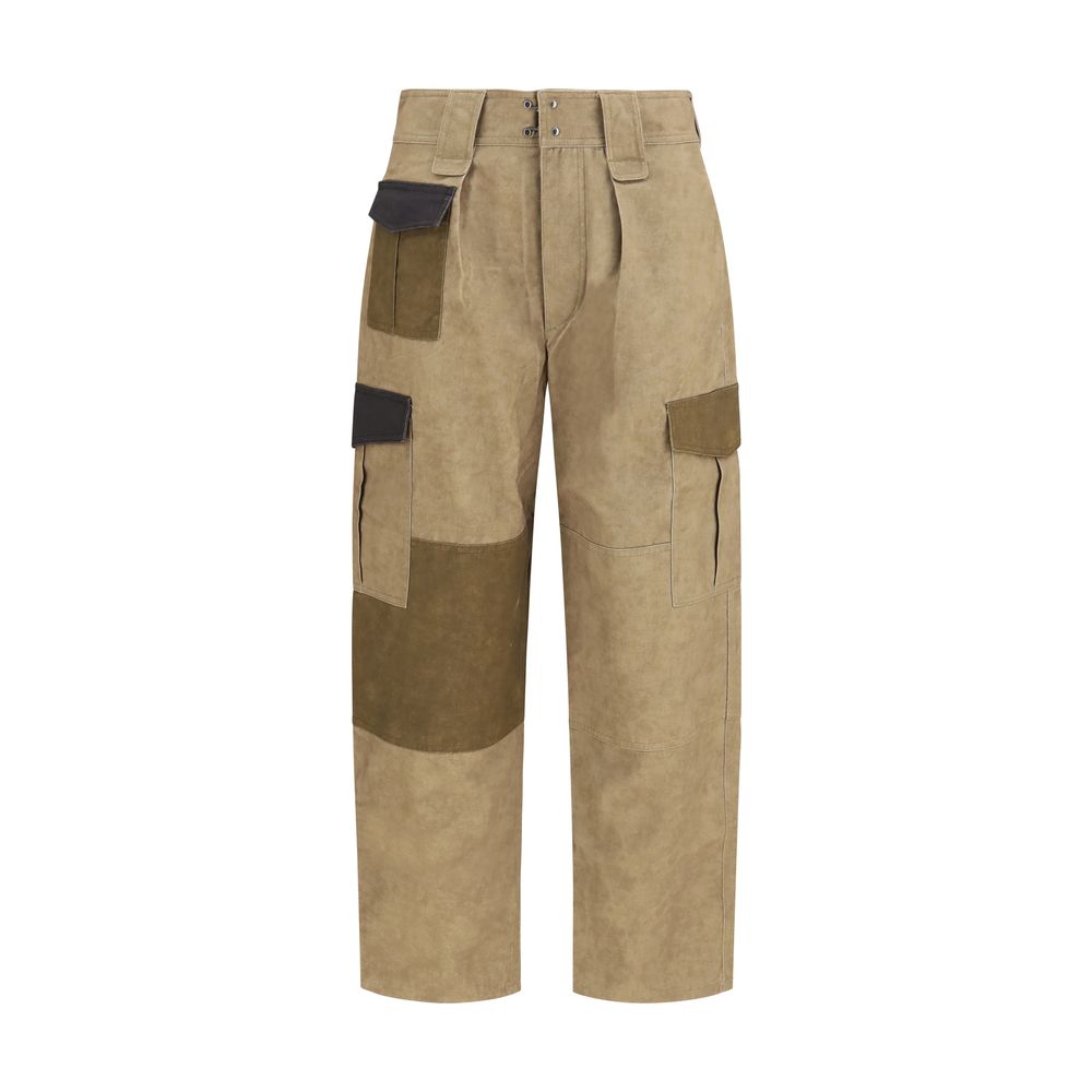 Isabel Marant Étoile Bicolor Cotton Cargo Pants