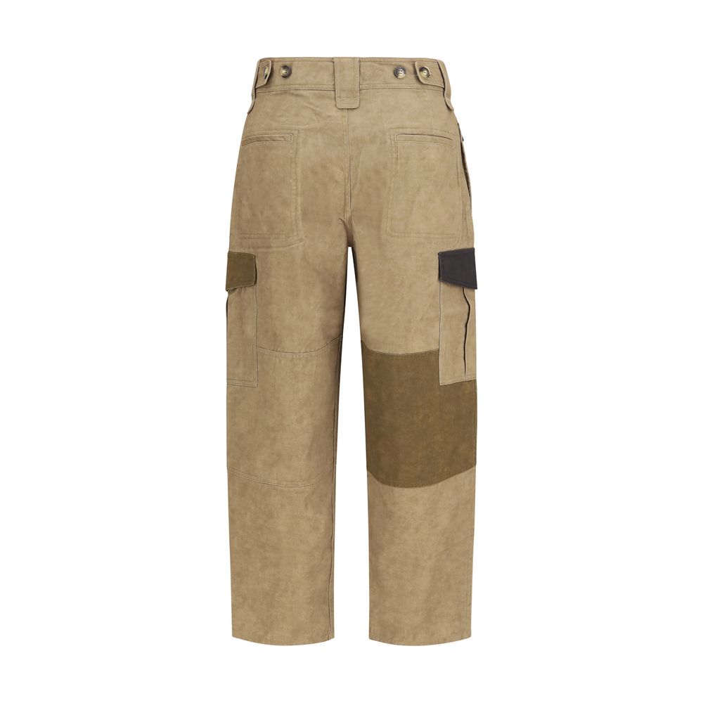Isabel Marant Étoile Bicolor Cotton Cargo Pants