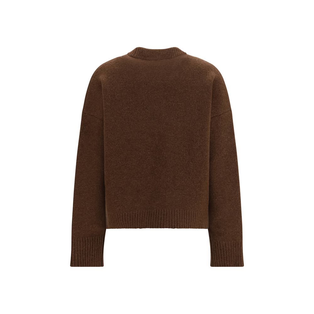 Ami Paris Brown Alpaca Vicugna Pacos Sweatshirt