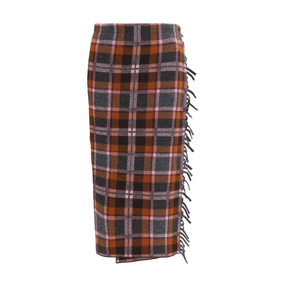 Guest in Residence Brown Wool Oves Aries Midi Skirt