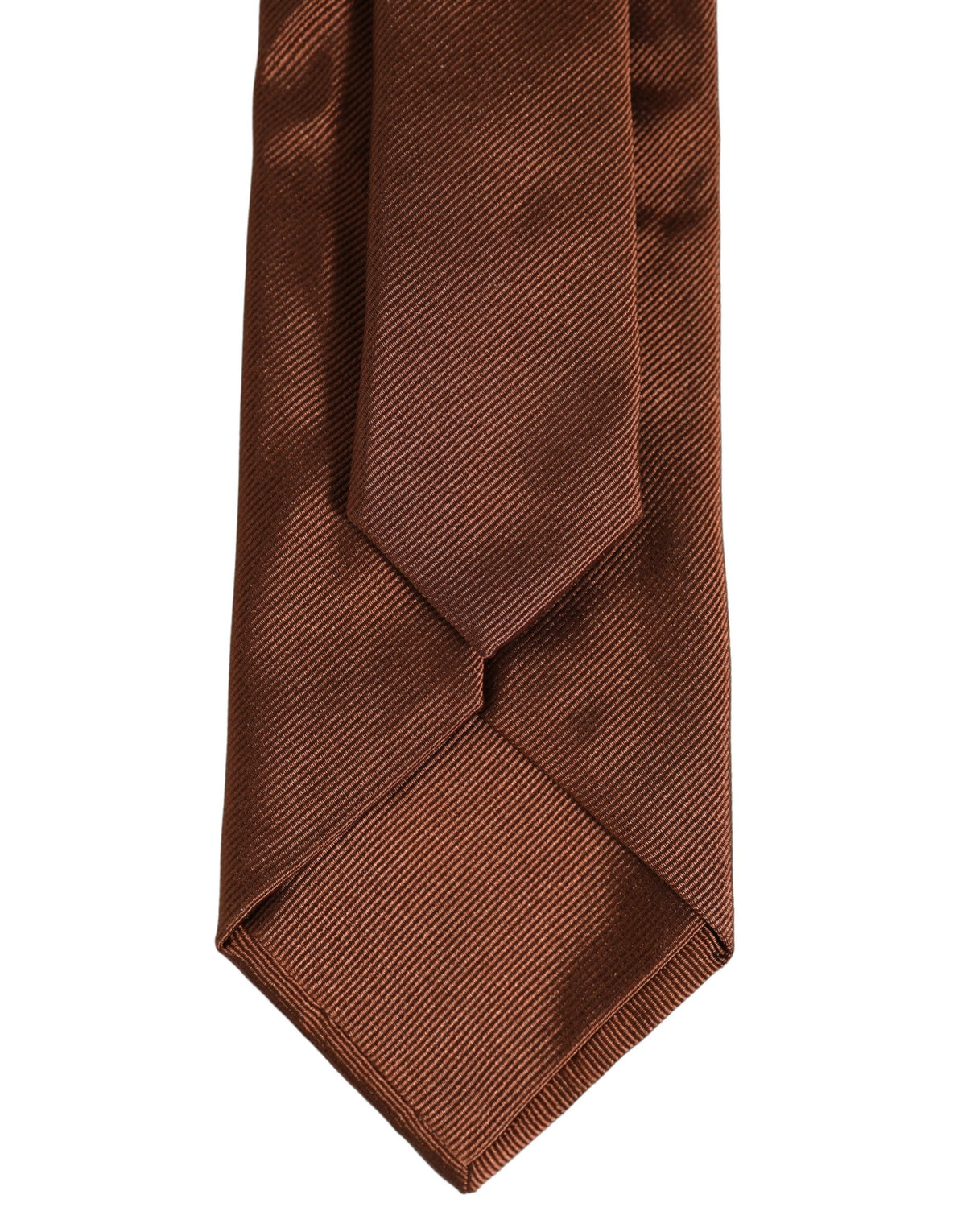 Dolce & Gabbana Brown Silk Classic Adjustable Men Necktie Accessory Tie