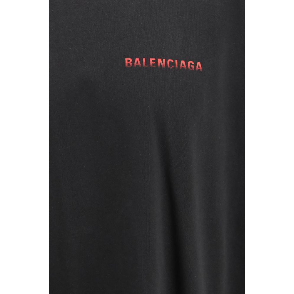 Balenciaga Black Cotton T-Shirt