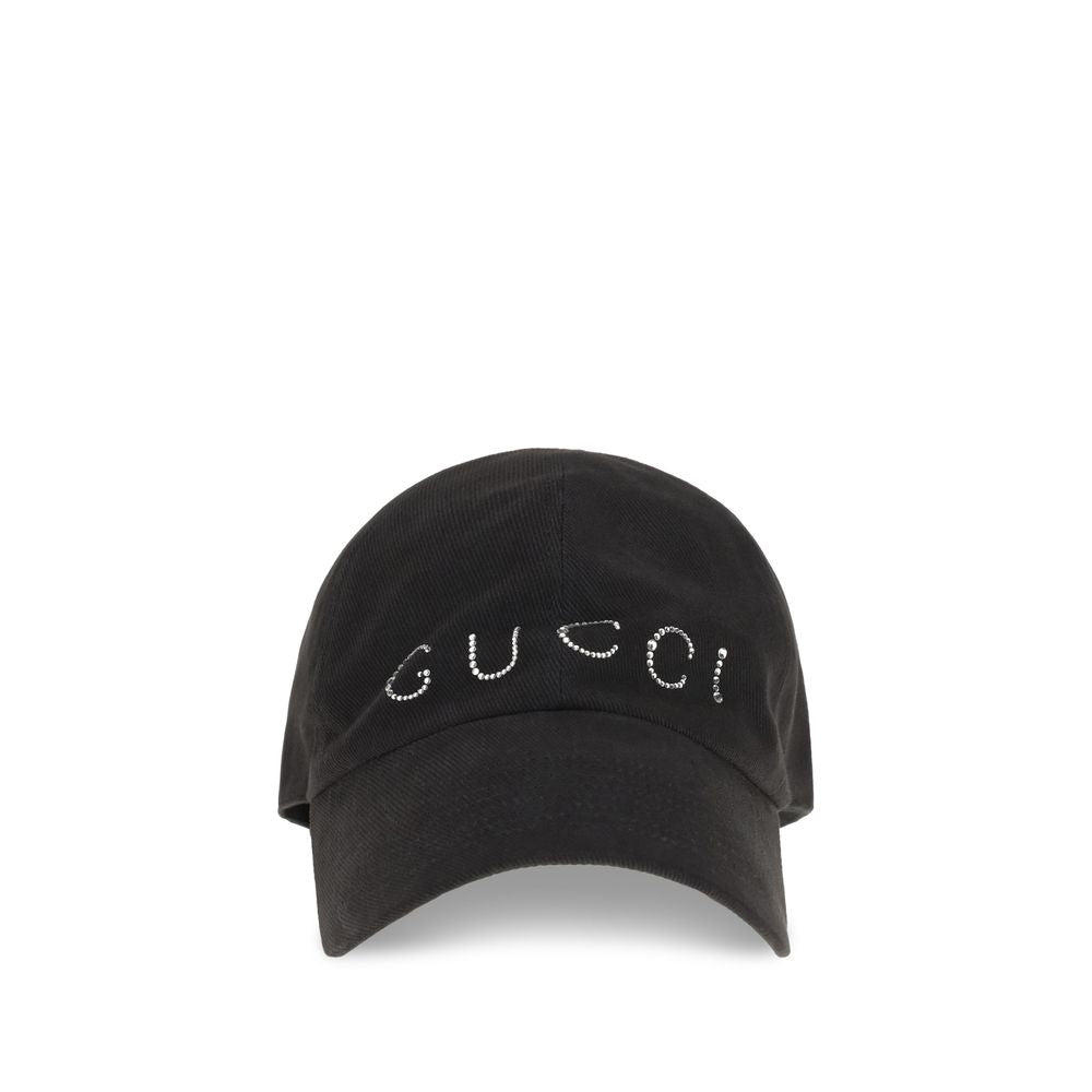 Gucci Black Cotton Cap (Baseball Hat)