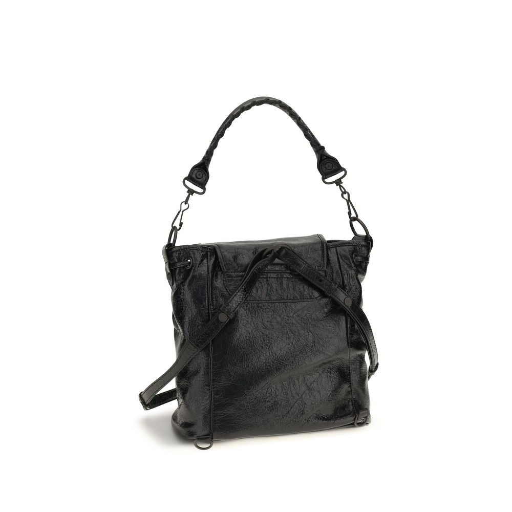 Balenciaga Black Lamb Ovis Aries Backpack