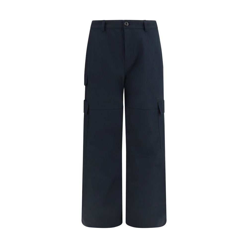 Balenciaga Black Cotton Cargo Pants