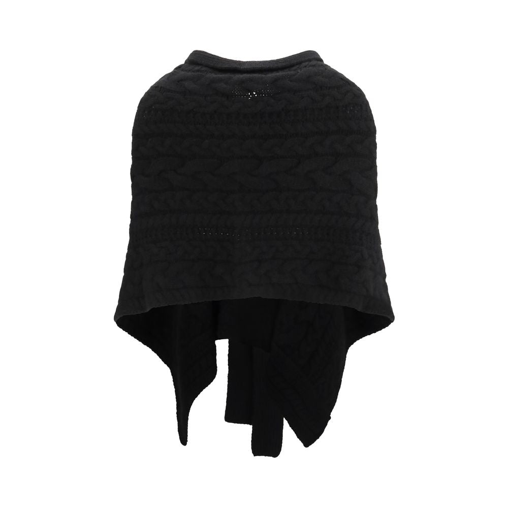 Ermanno Scervino Black Cashmere Coat