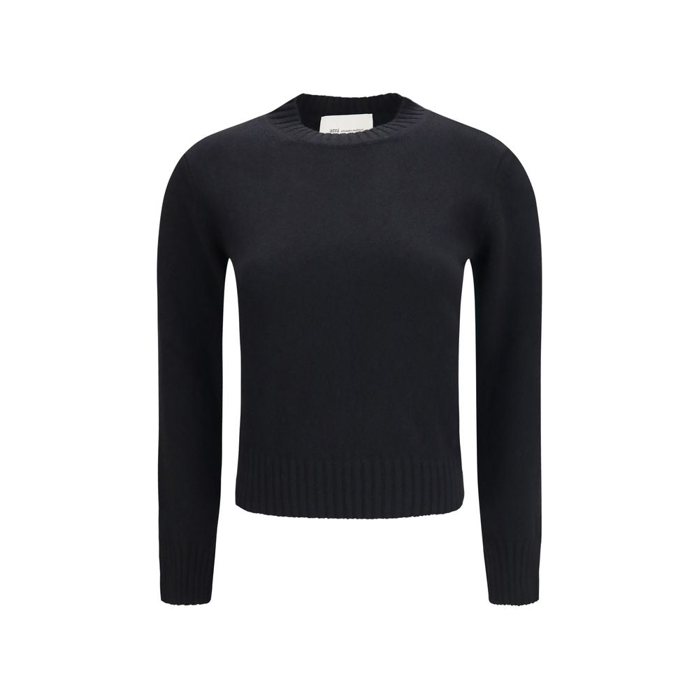 Ami Paris Black Wool Oves Aries Sweatshirt