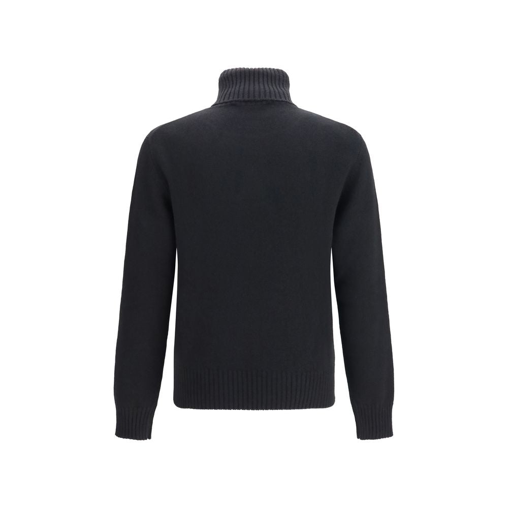 Ami Paris Black Wool Oves Aries Sweatshirt