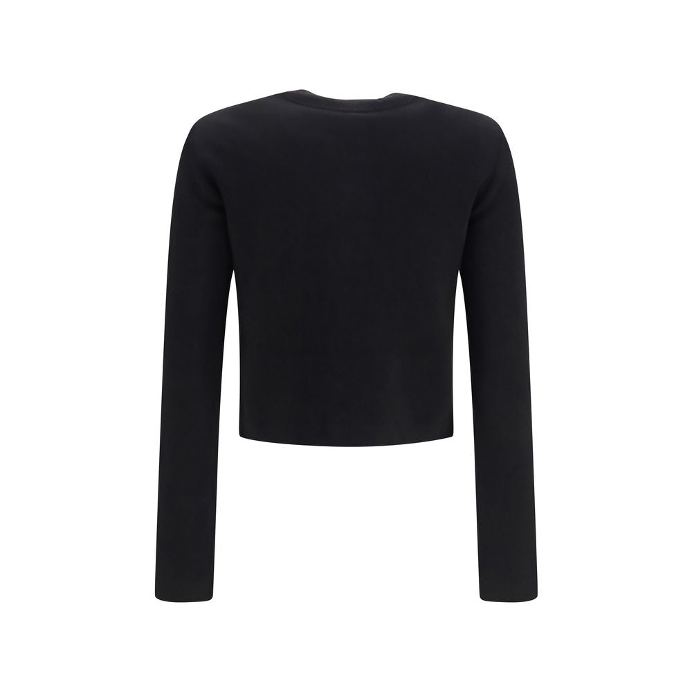 Balmain Black Viscose Cardigan