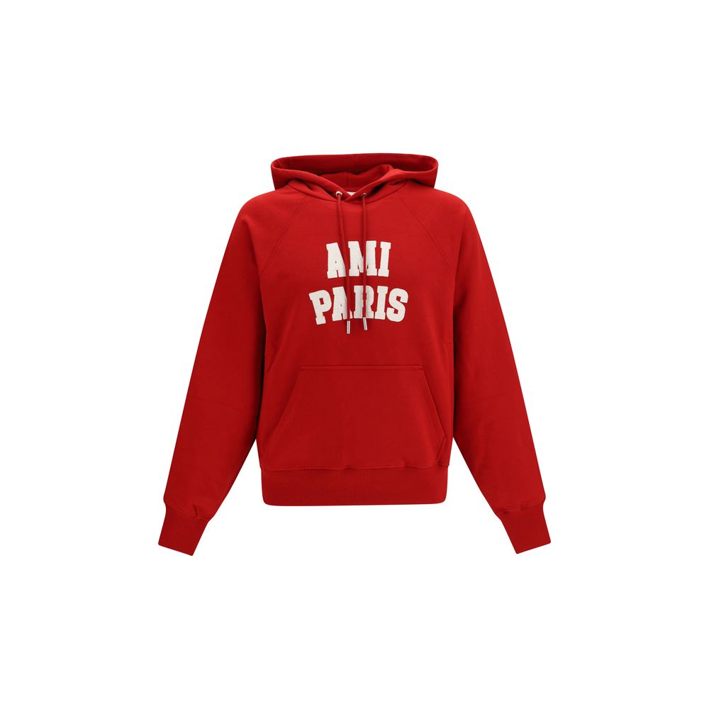 Ami Paris Red Cotton Sweatshirt