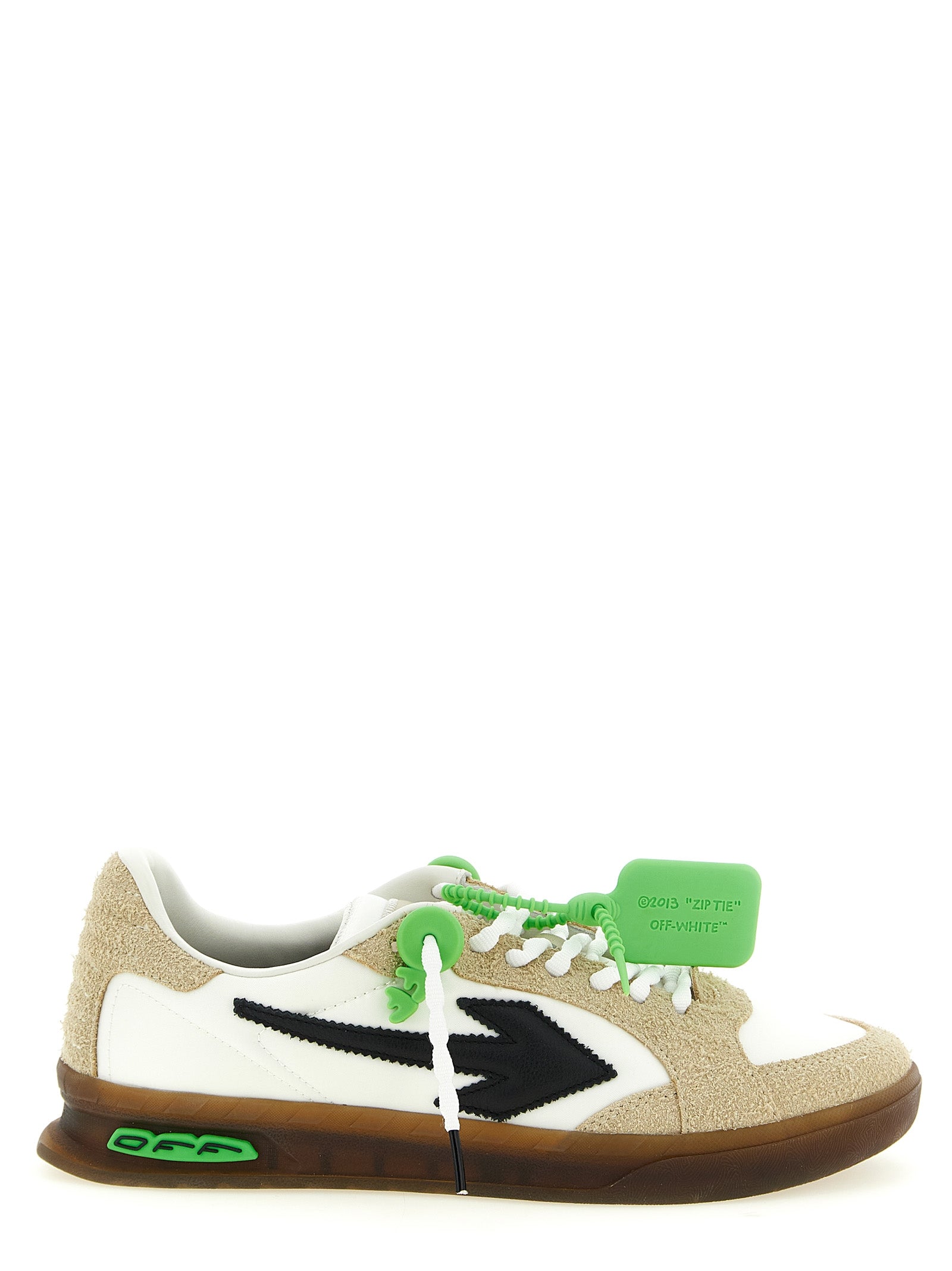 Off-White Multicolor Nylon Athletic Sneakers
