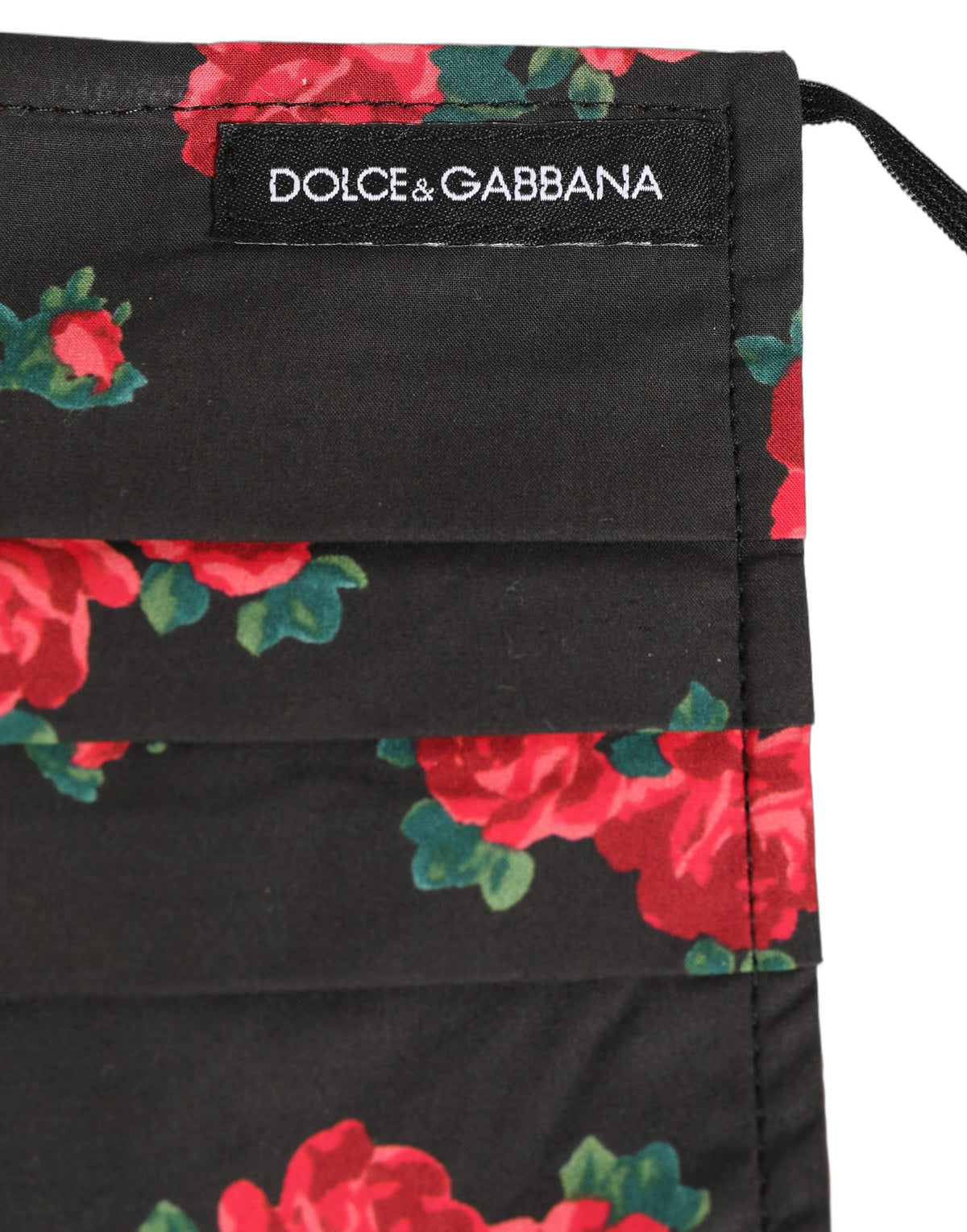 Dolce & Gabbana Multicolor Floral Patchwork Elastic Ear Strap Face Mask