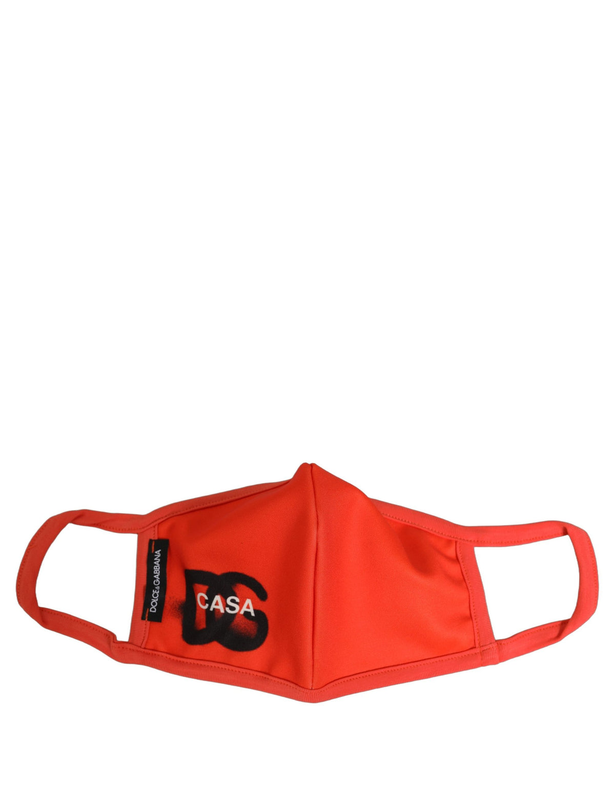 Dolce & Gabbana Red Polyester DG CASA Logo Elastic Ear Strap Face Mask