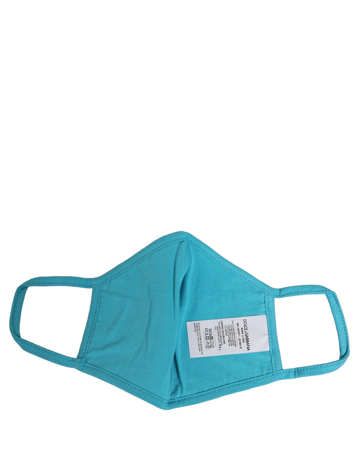 Dolce & Gabbana Blue Polyester DG CASA Logo Elastic Ear Strap Face Mask