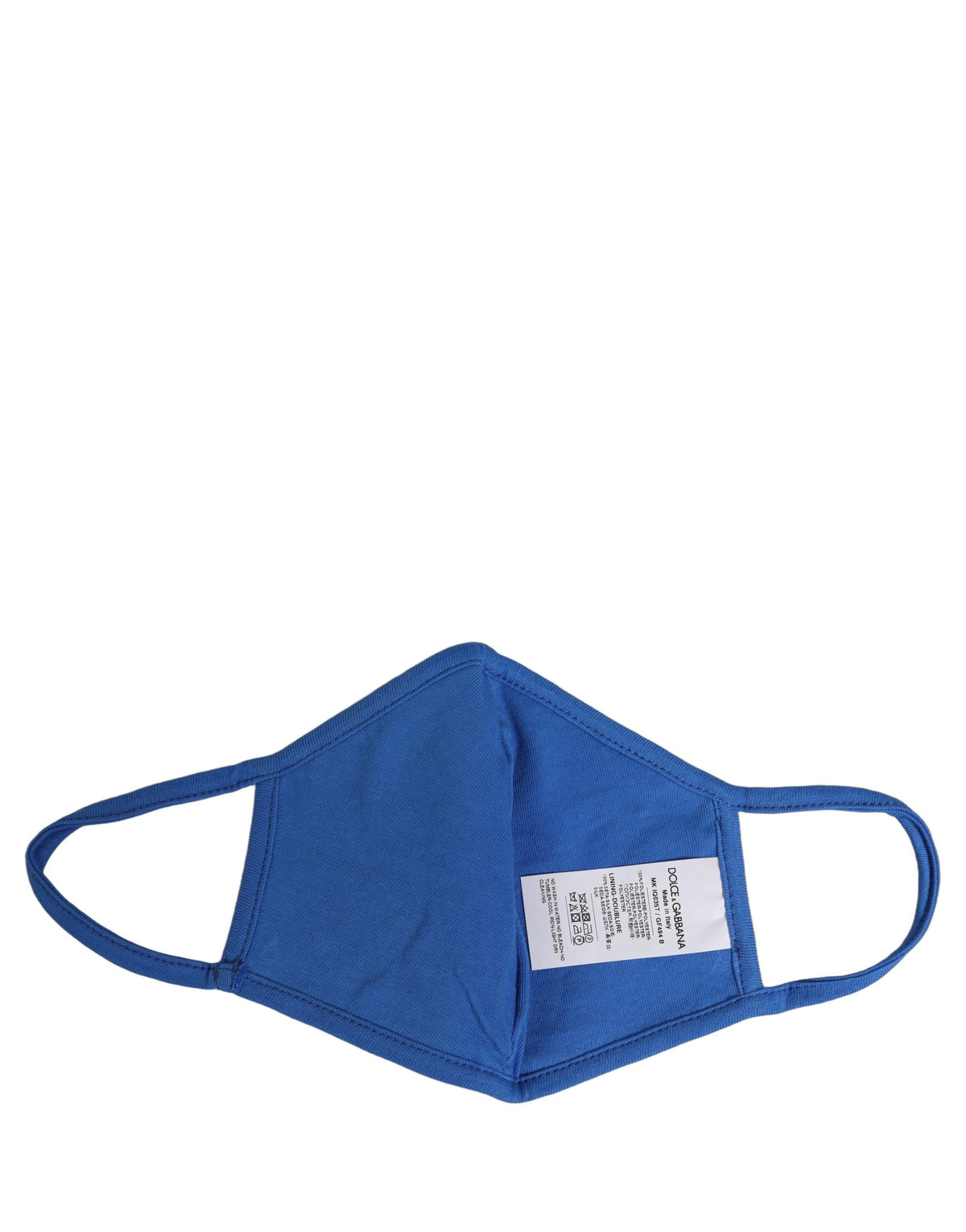Dolce & Gabbana Blue Polyester DG CASA Logo Elastic Ear Strap Face Mask