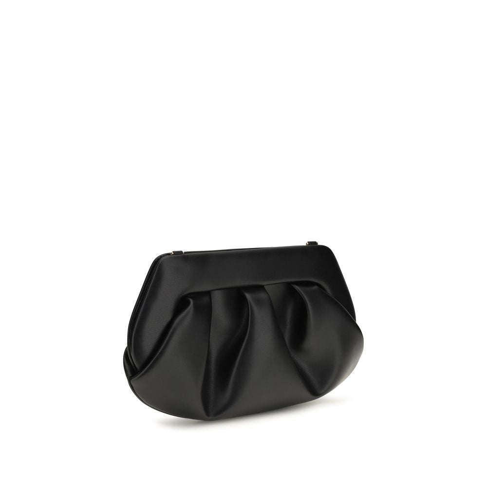 THEMOIRè Black Recycled Leather Shoulder Bag
