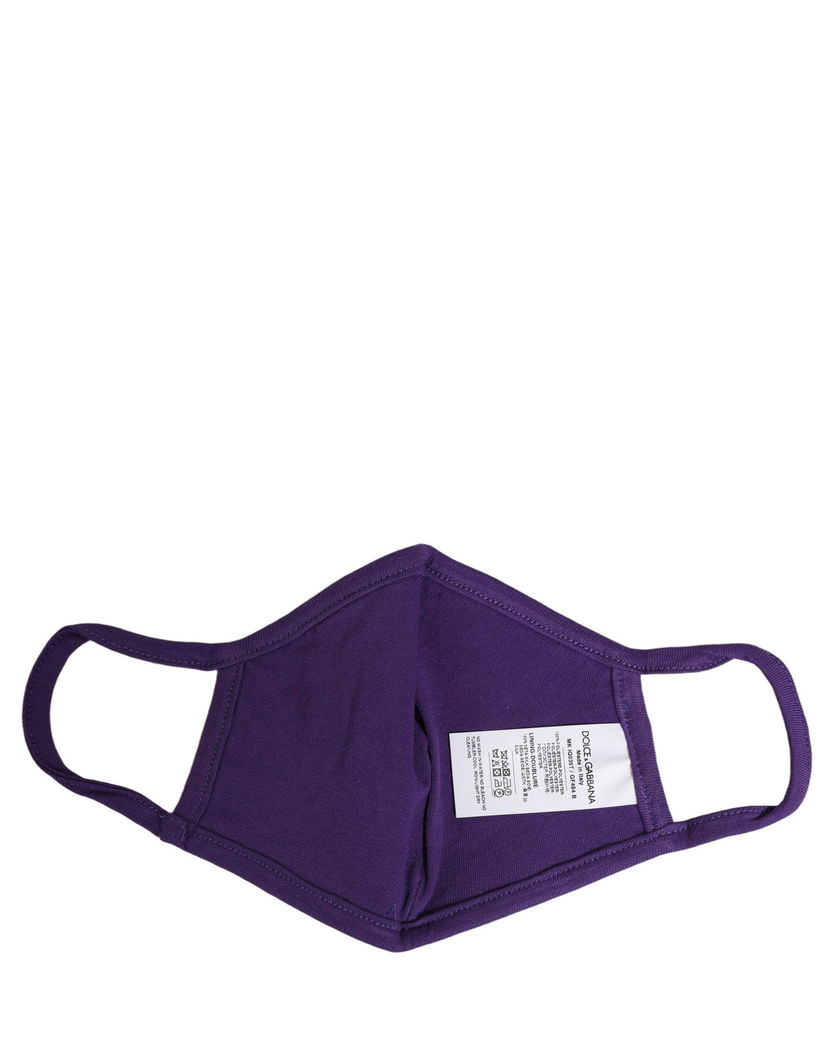 Dolce & Gabbana Purple Polyester DG CASA Logo Elastic Ear Strap Face Mask