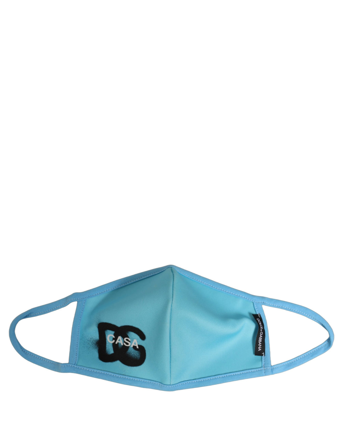 Dolce & Gabbana Blue Polyester DG CASA Logo Elastic Ear Strap Face Mask